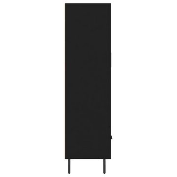 furnicato Sideboard Highboard Schwarz 69,5x31x115 cm Holzwerkstoff