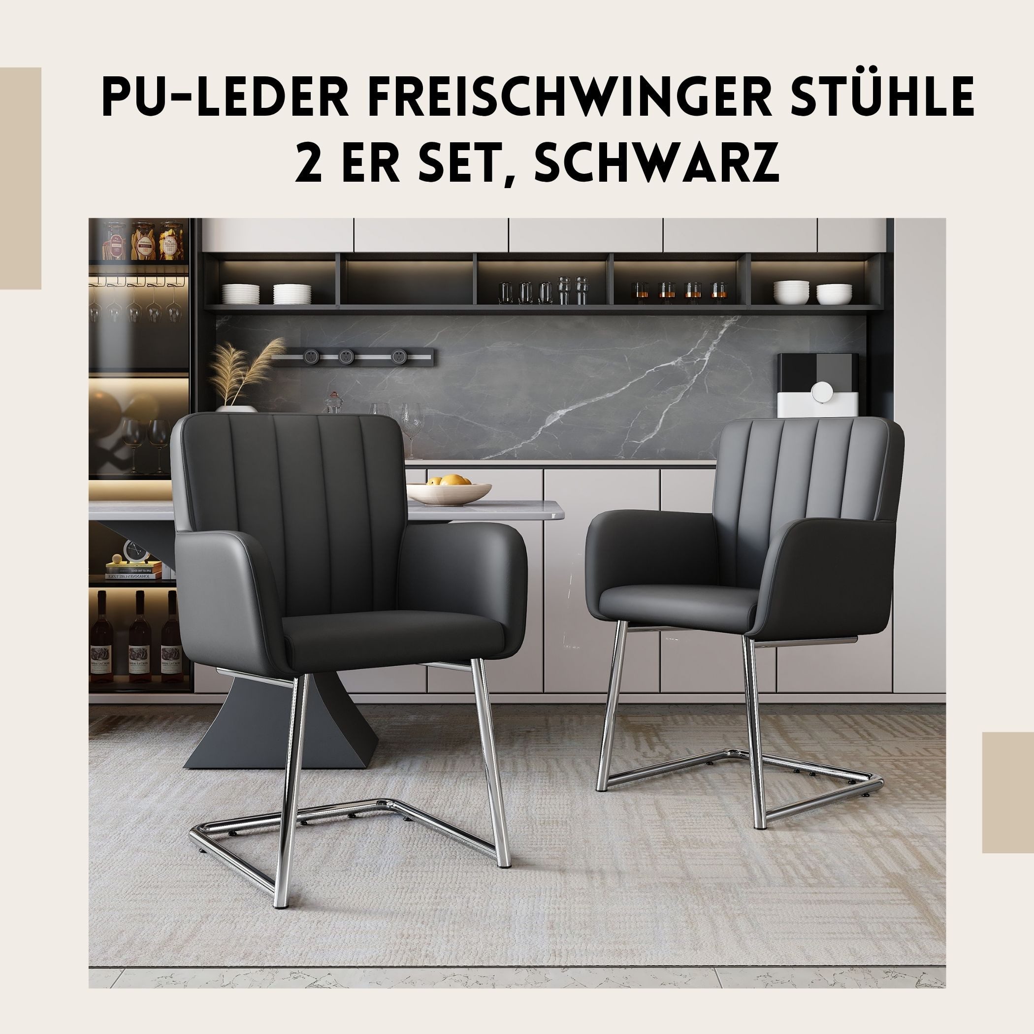 SeedWave Freischwinger Freischwinger Stühle mit Armlehnen, günstig online kaufen