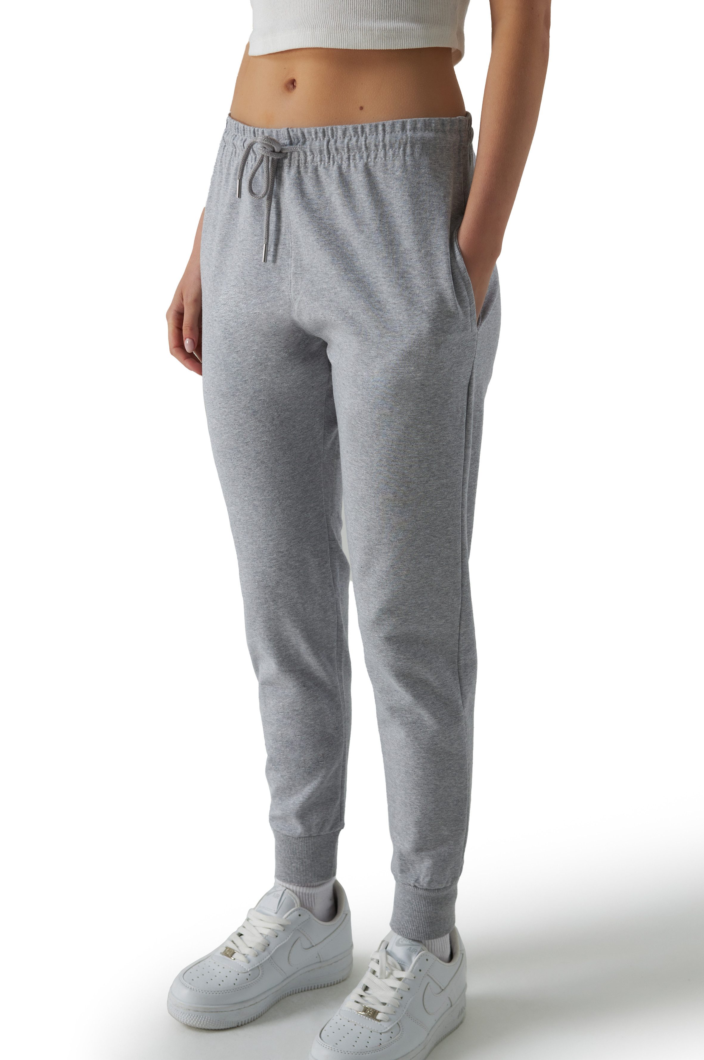 R-CAMP Sweathose Jogginghose Damen Baumwolle Slim Fit Freizeithose (1-tlg) günstig online kaufen