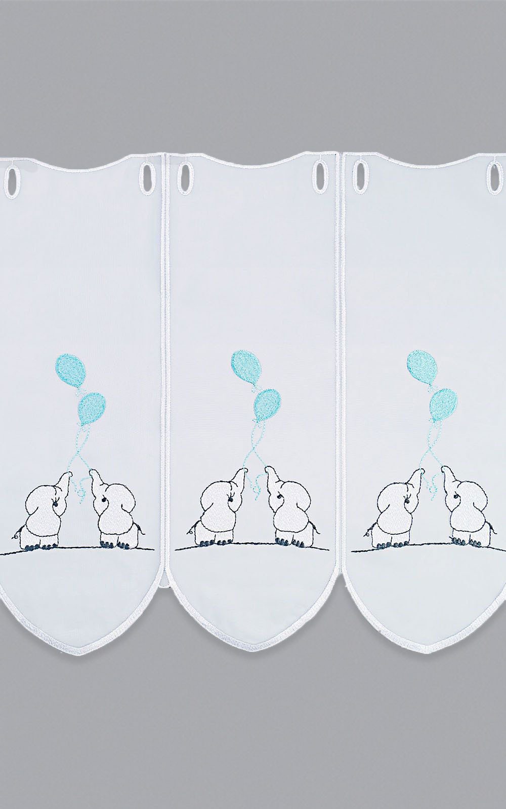 LYSEL® Scheibengardine Elefant (1 St), transparent, HxB 45x48.6cm