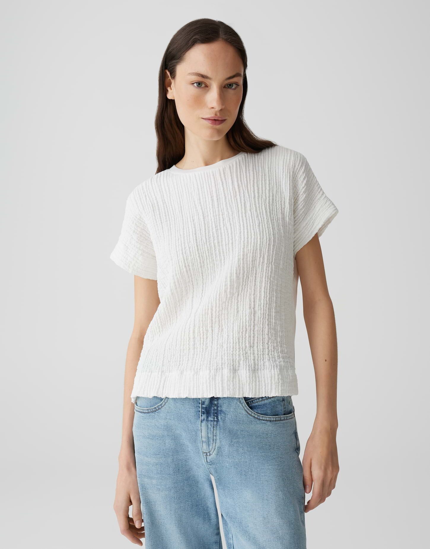 OPUS Kurzarmshirt SUNNSA Loose im Material günstig online kaufen