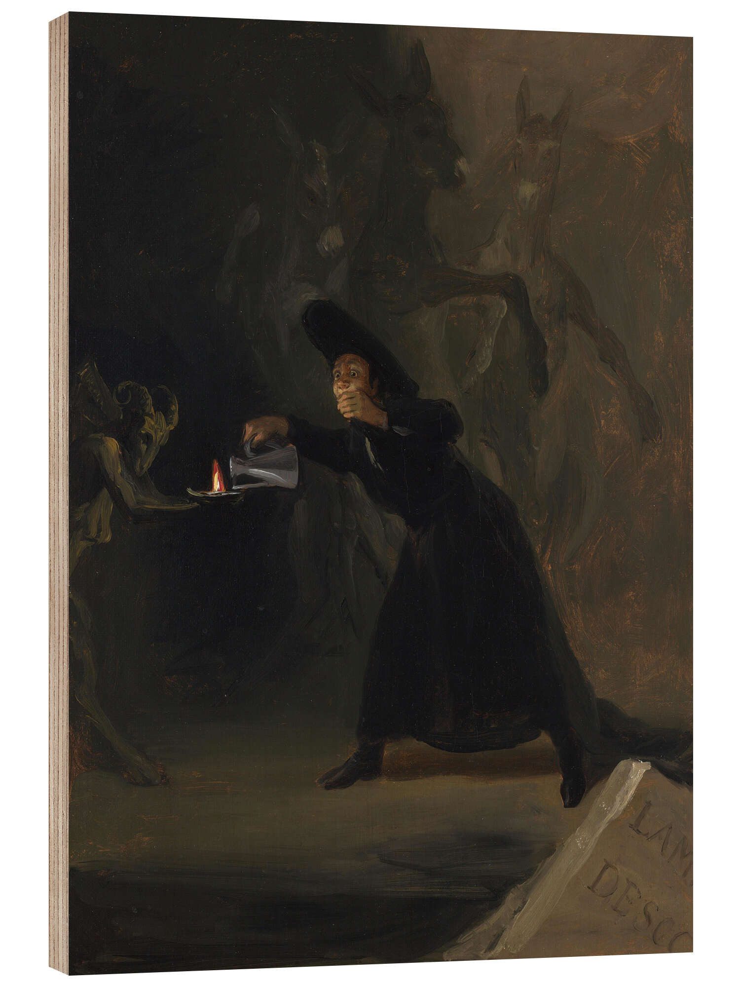 Posterlounge Wandbild Die Lampe des Teufels, Francisco José de Goya, erhältlich als Poster, Leinwandbild, Wandsticker oder Acrylglasbild