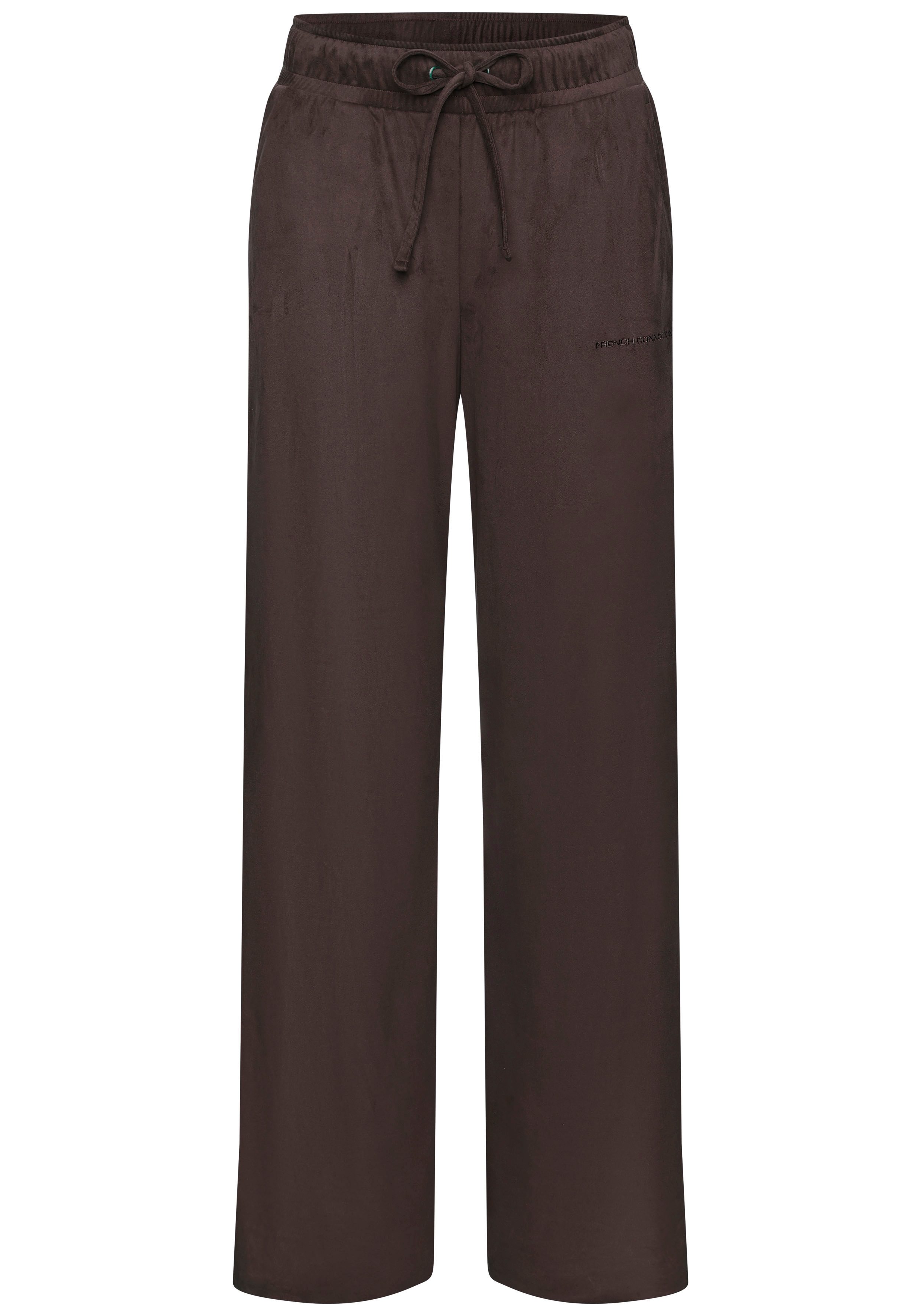 French Connection Schlupfhose aus Veloursleder-Imitat mit seitlichen Taschen, Loungewear