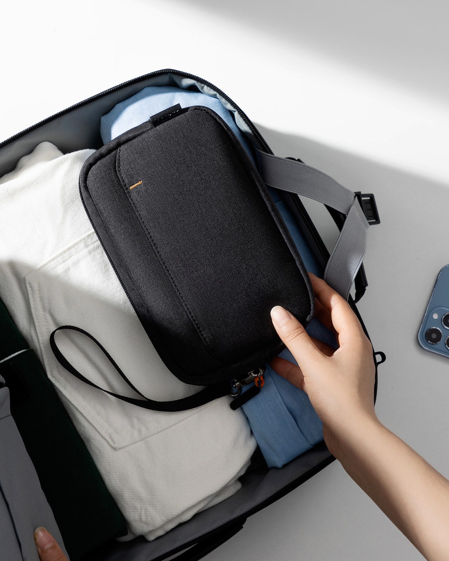 Inateck Taschenorganizer Kabeltasche Elektronik Organizer, Mehrzweck-Zubehörtasche