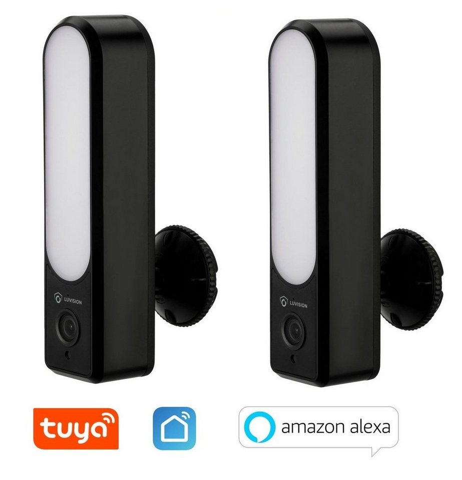 Thumbnail - LUVISION Überwachungskamera LV-G-2041+2 (Außen- und Innenbereich, LED Flutlicht Lampe WLAN Überwachungskamera Strahler W...