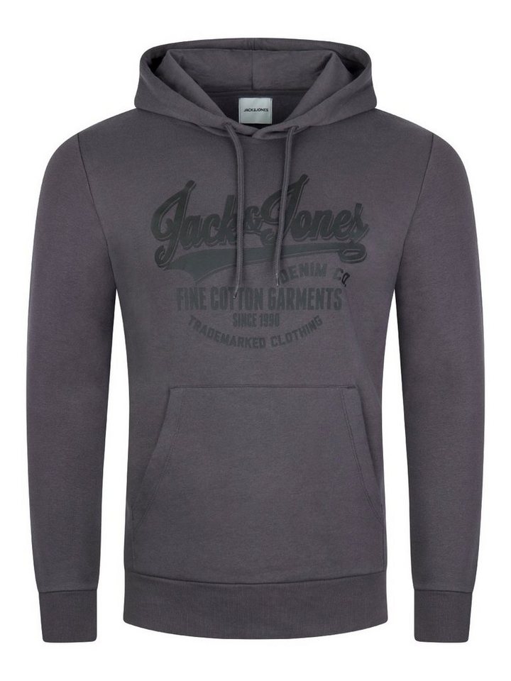 Jack & Jones Kapuzenpullover Herren Hoodie JJEADRIAN Regular Fit Longsleeve  Sweatshirt mit Kängurutasche