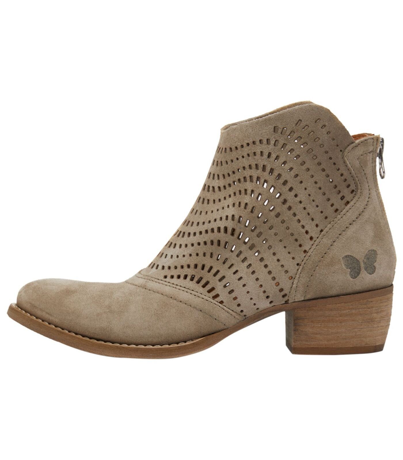 Felmini Wide Fit Stiefelette Veloursleder Cowboy günstig online kaufen