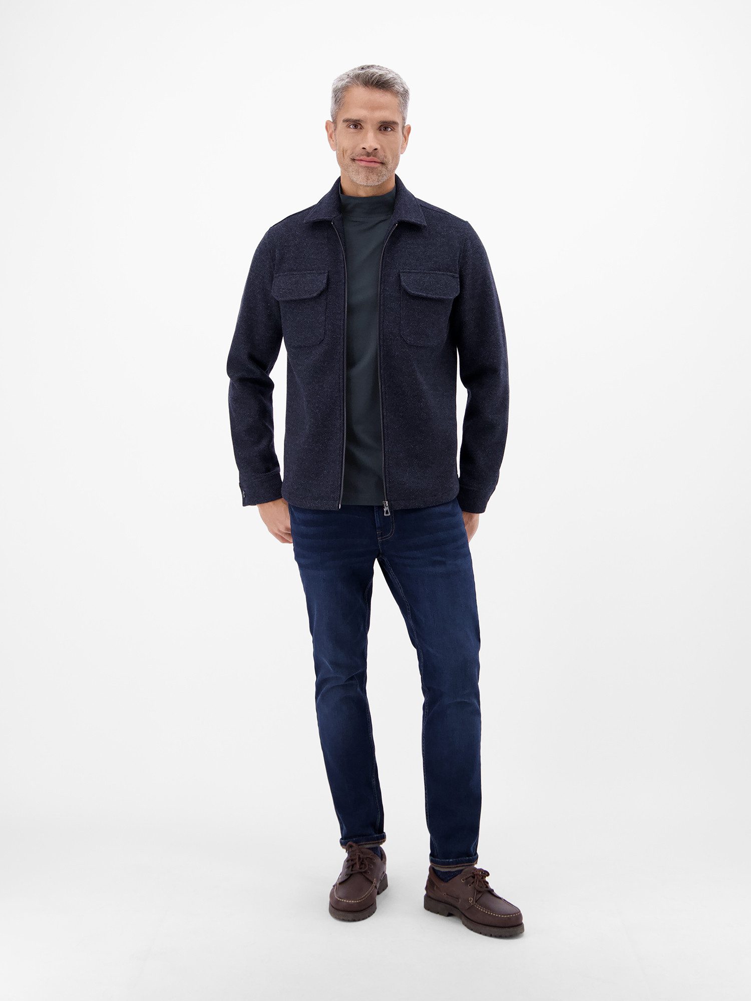 LERROS Sweatshirt Herren-Shirt mit modischem Turtleneck – Bild 5 von 5