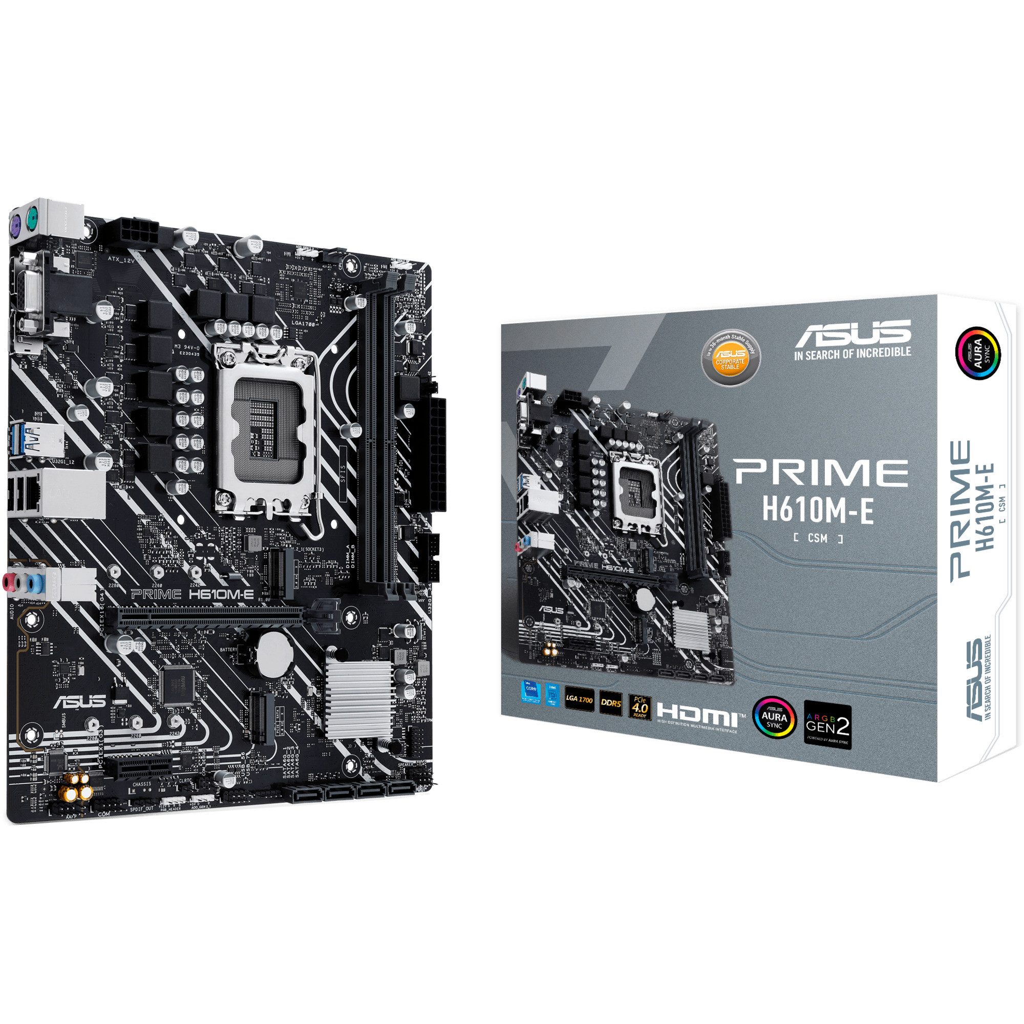Asus ASUS PRIME H610M-E-CSM, Mainboard Mainboard AURA Sync