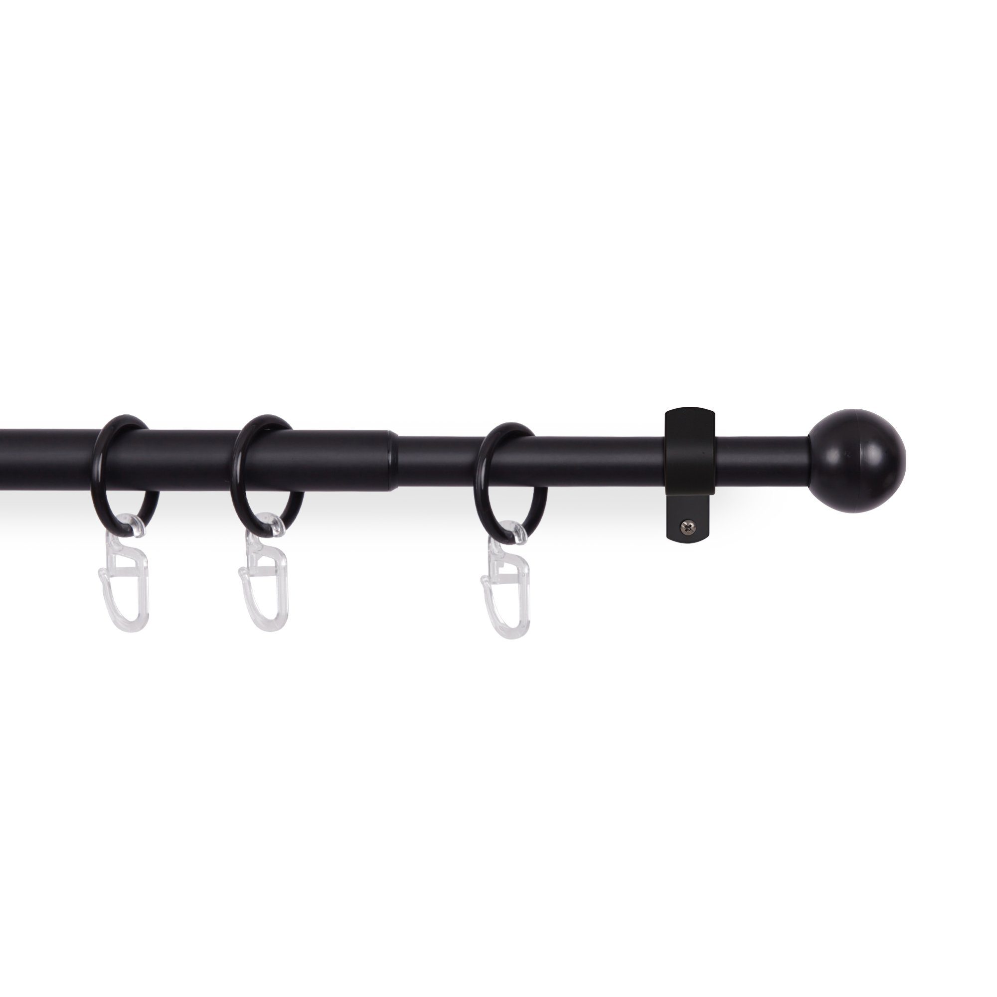 Bestlivings Gardinenstange mit dekorativen Endstücken 120-220 cm, Ø 16 mm, günstig online kaufen