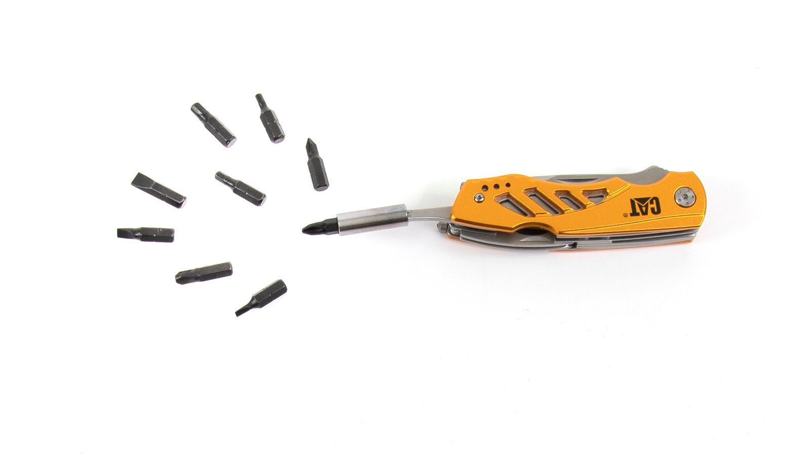 CATERPILLAR Taschenmesser CAT Multitool BOX 2er Set mit 11 in 1 Multitool mit Gürteltasche, (Set), mit Bit Set und Pocket-Tool,  inkl. Aufbewahrungstasche