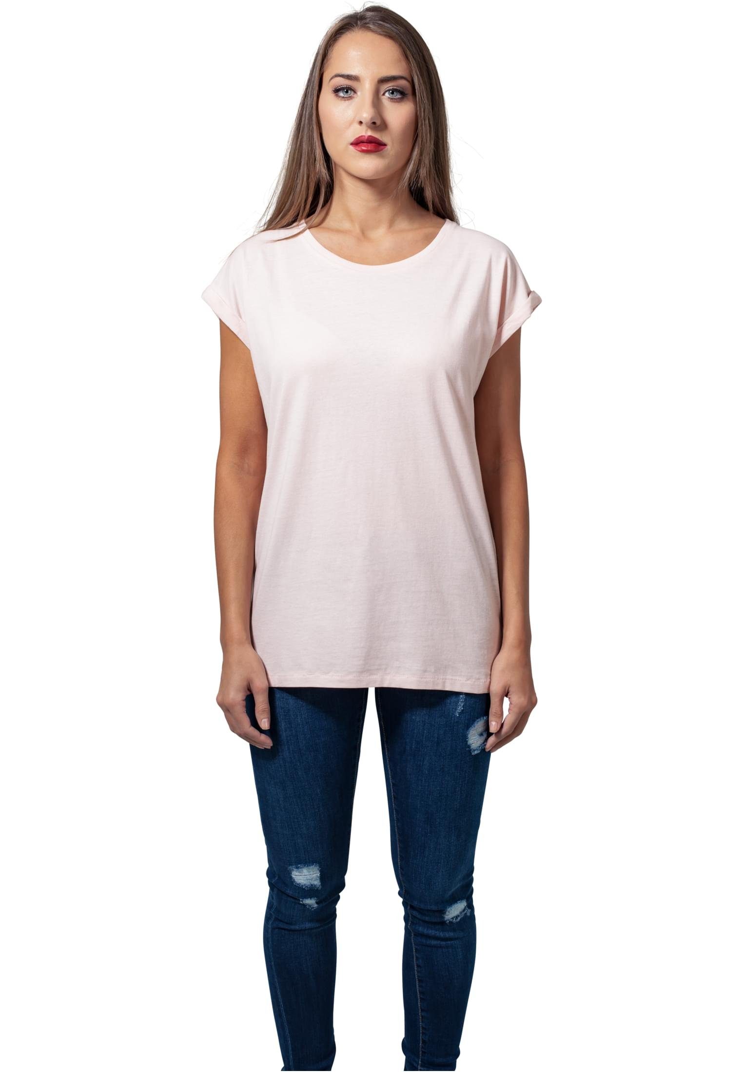 URBAN CLASSICS pink Extended TB771 Shoulder T-Shirt