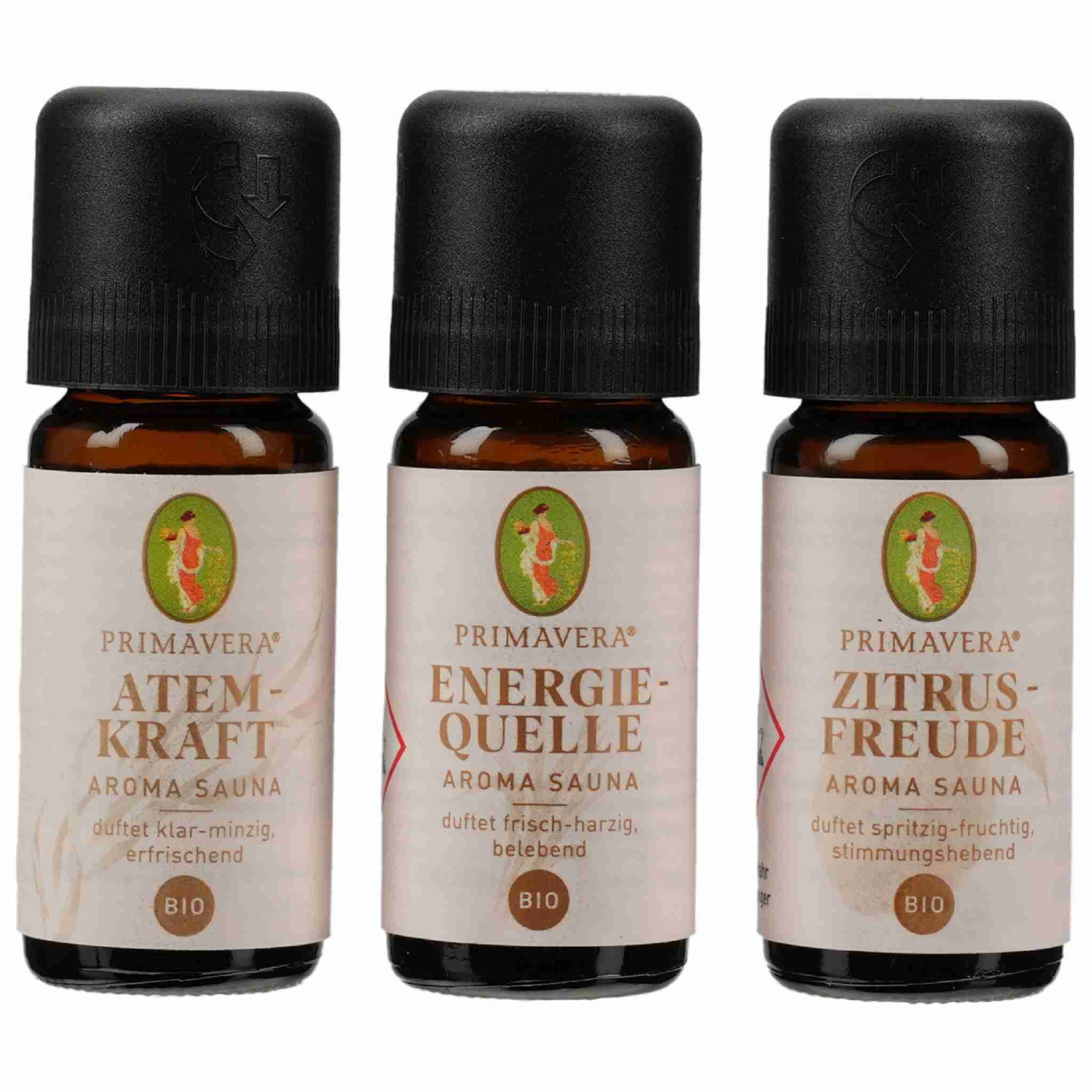 Primavera Duftöl Aroma Sauna Frische & Energie 3x 10ml