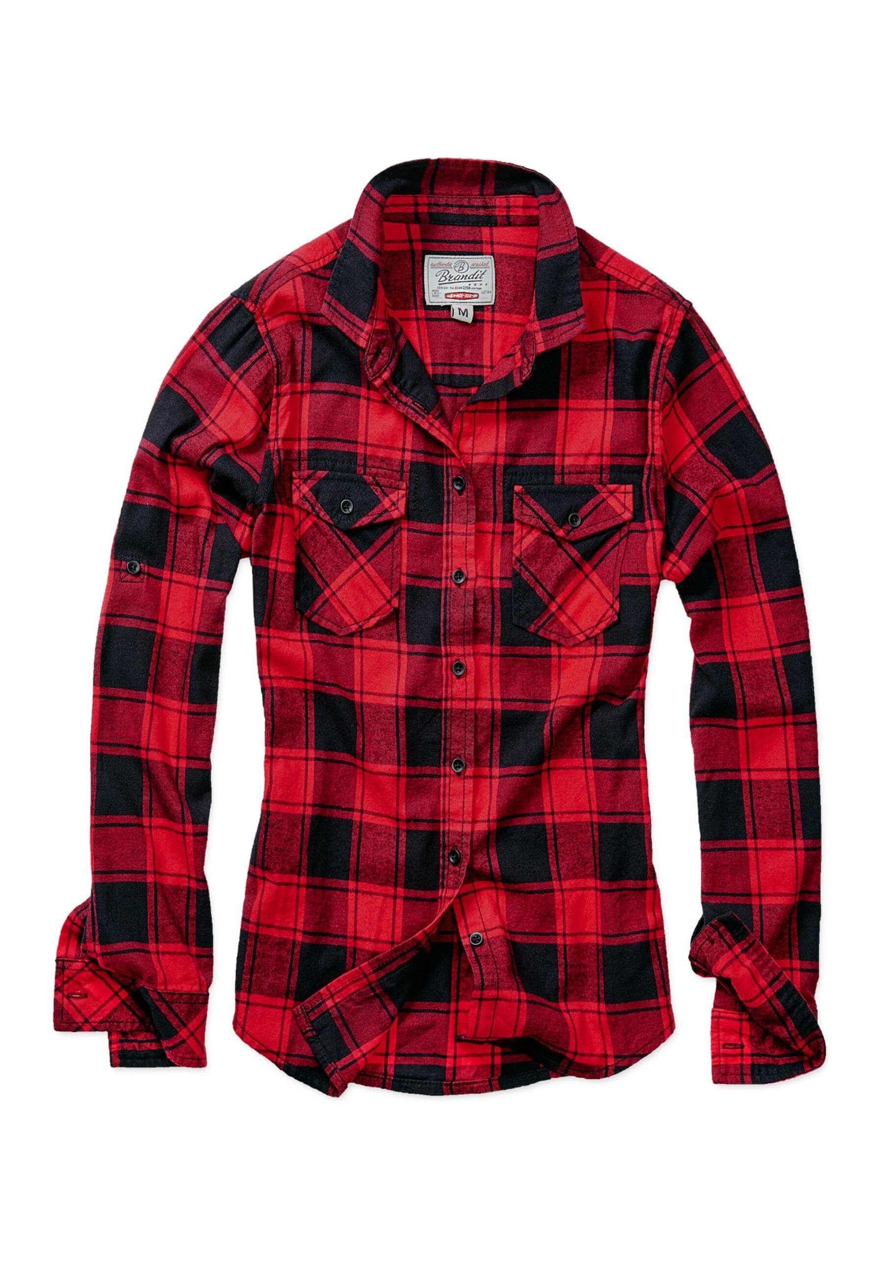Langarmhemd Brandit Damen Amy Flanell Shirt GIRLS