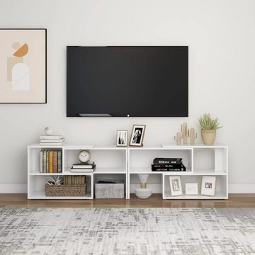 möbelando TV-Board 3008170 (LxBxH: 149x30x52 cm), in Hochglanz-Weiß