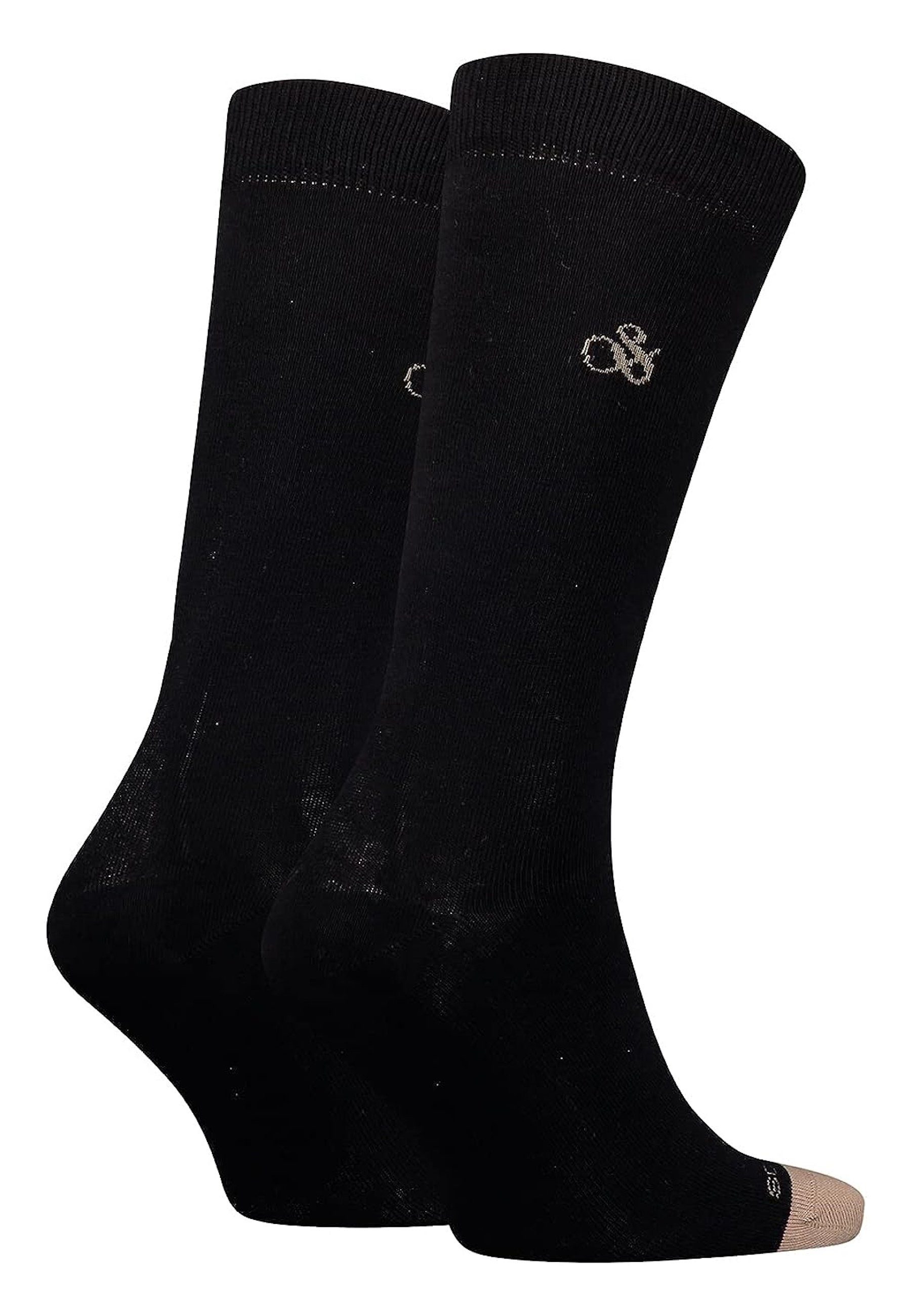 Classic Dip & Socken Socks schwarz Toe Socken (2-Paar) Scotch Doppelpack Soda