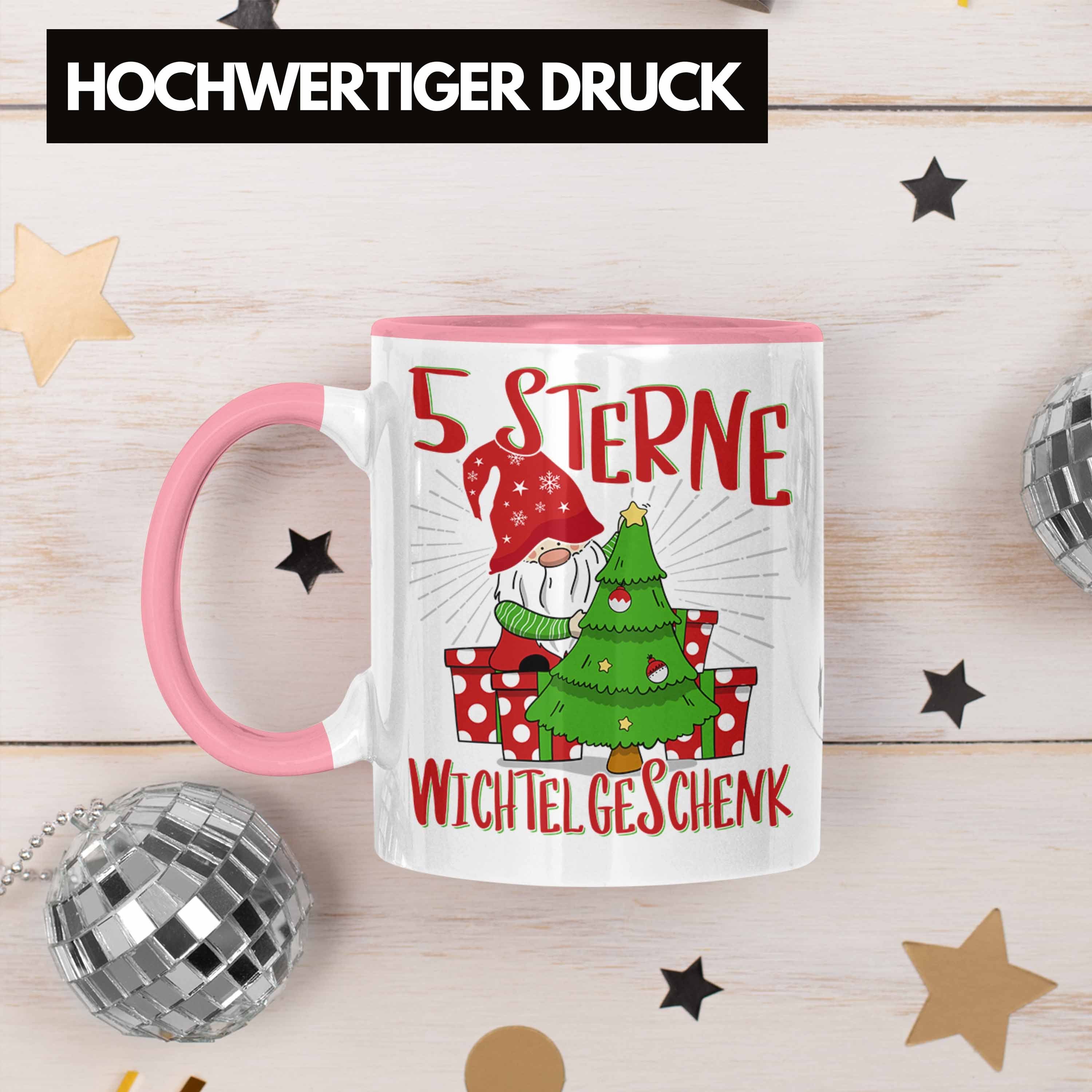 Kollegen Frauen Weihnach Schrott-Wichtelgeschenk Trendation Rosa Tasse Wichteln für Geschenk