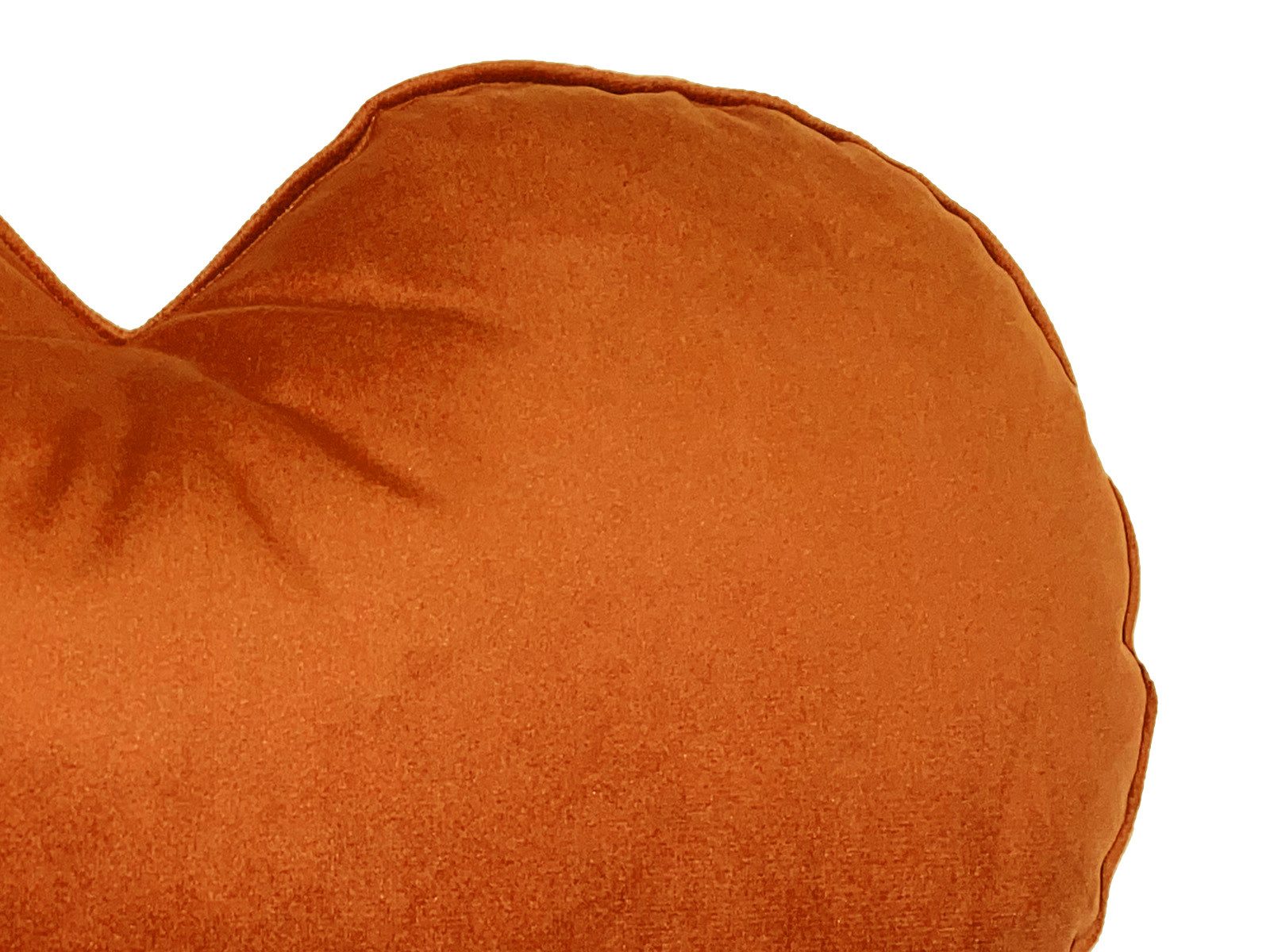 beties Dekokissen Samt&Sonders, Herz Kissen gefüllt rost-orange