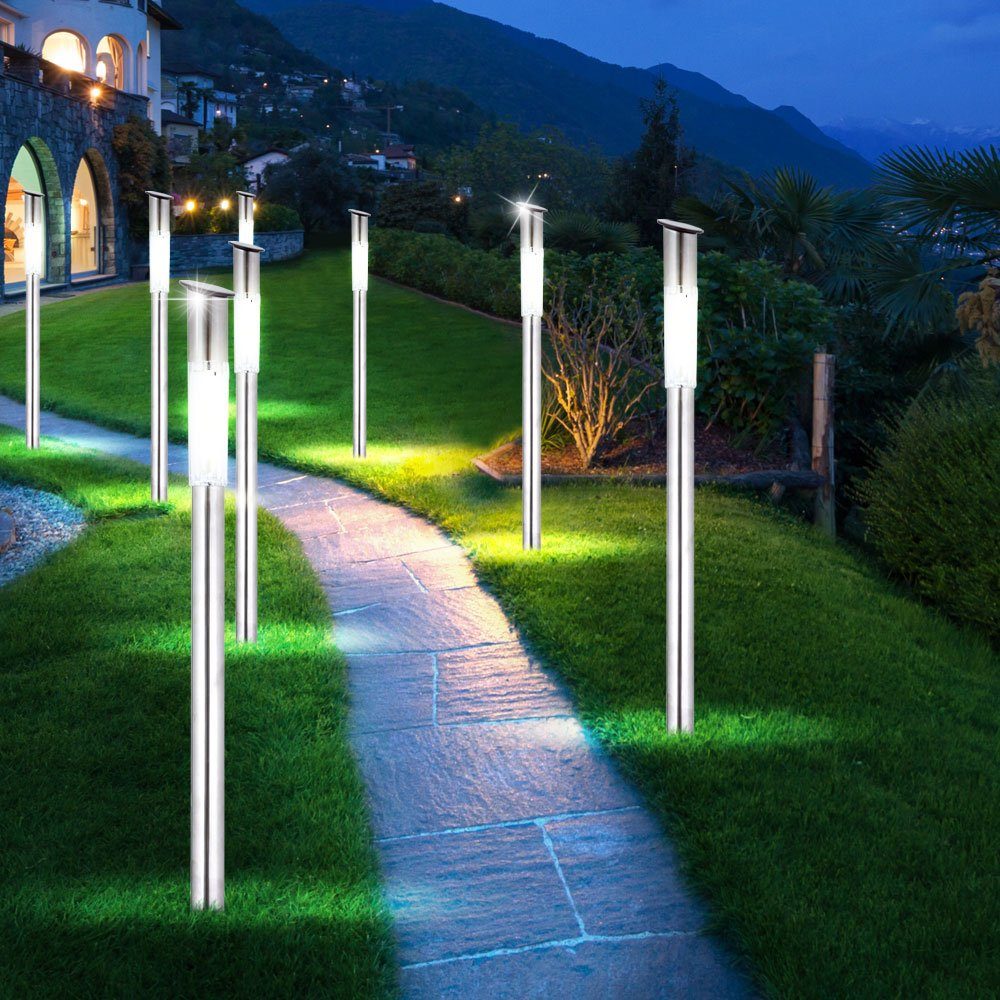Einbauleuchte, 8er Set Außenlampen Garten Solar LED Leuchten