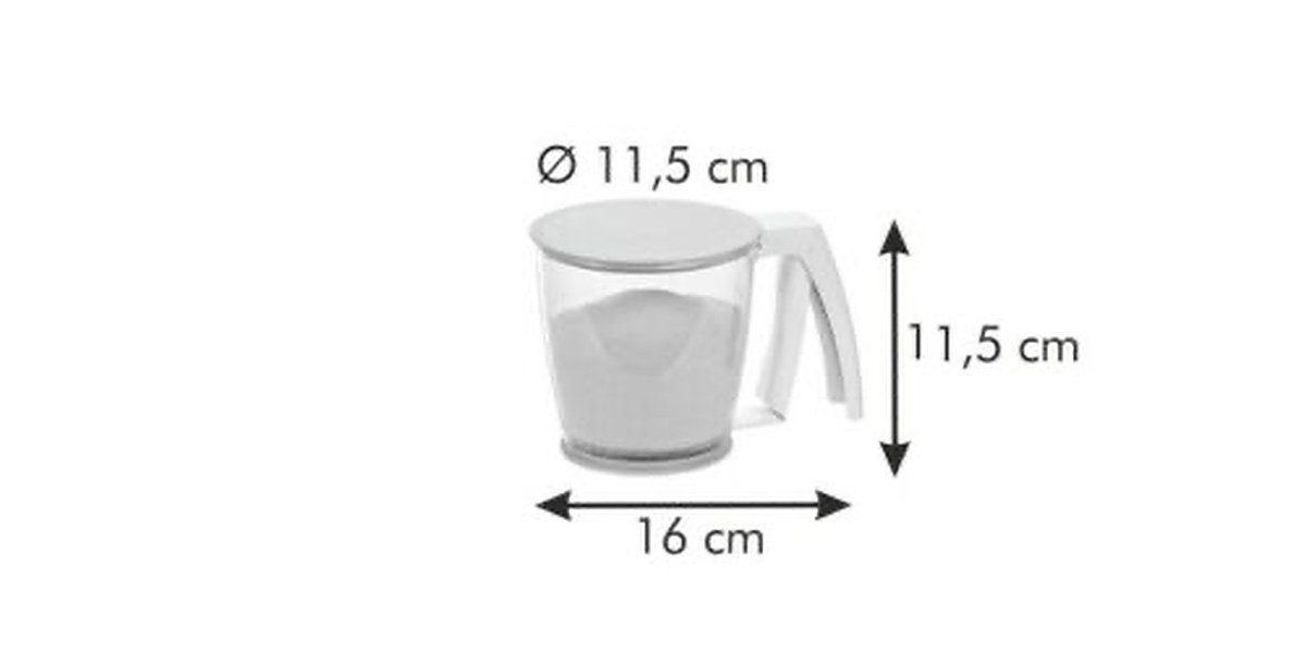 Tescoma Küchensieb Mehlsieb, Kunststoff, (Inhalt, 1 Kunststoff 1-St., Mehlsieb), Aus robustem