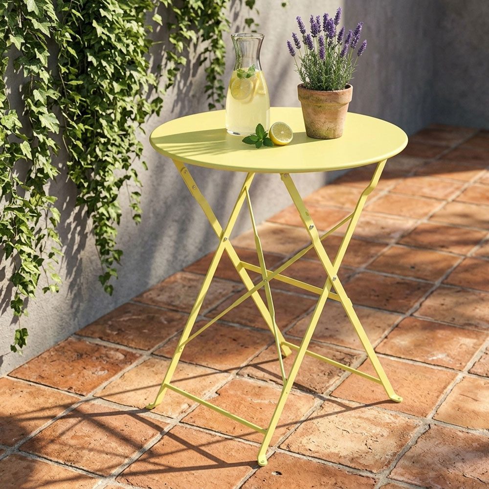 Harms Import Gartentisch, Klapptisch Gartentisch Eisen grün Gartenmöbel Beistelltisch H 70 cm