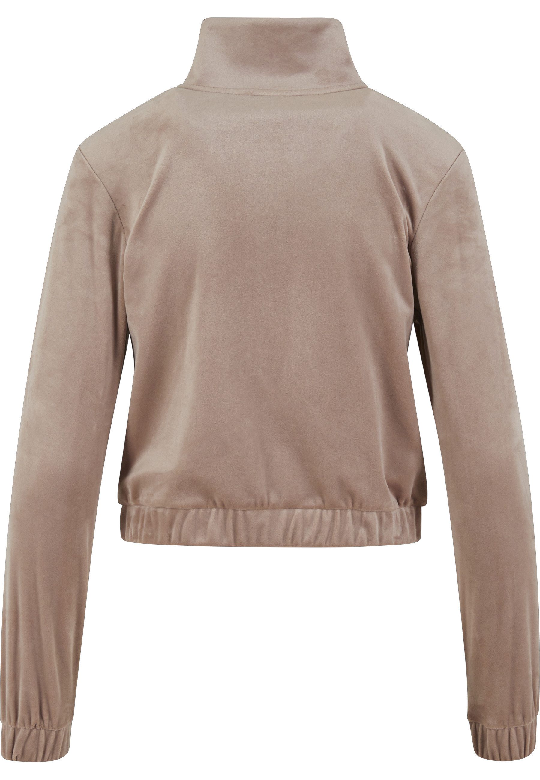 URBAN CLASSICS Langmantel Urban Classics Ladies Short Velvet Track Jacket