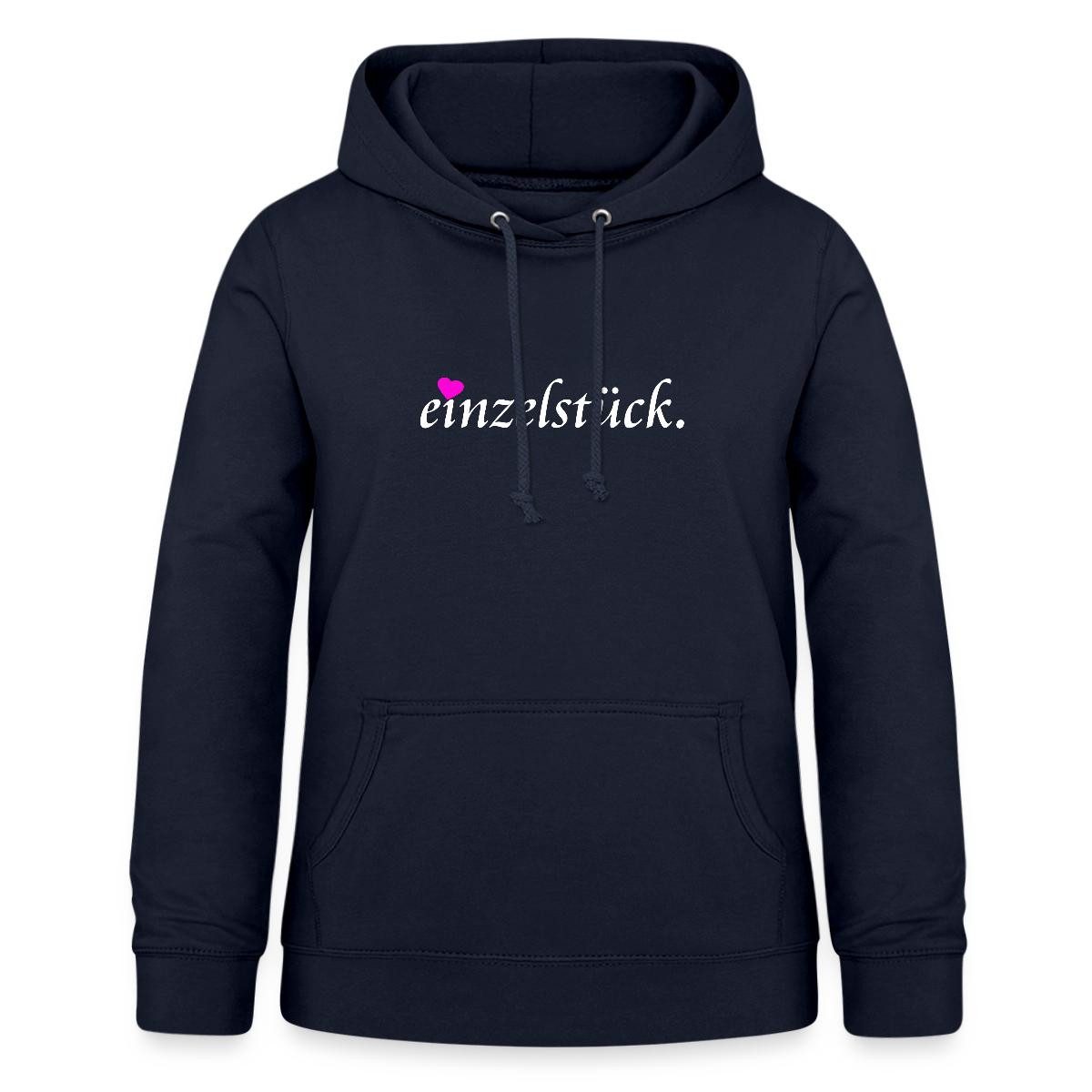 Spreadshirt Hoodie Einzelstück Mit Herz Damen Hoodie (1-tlg)