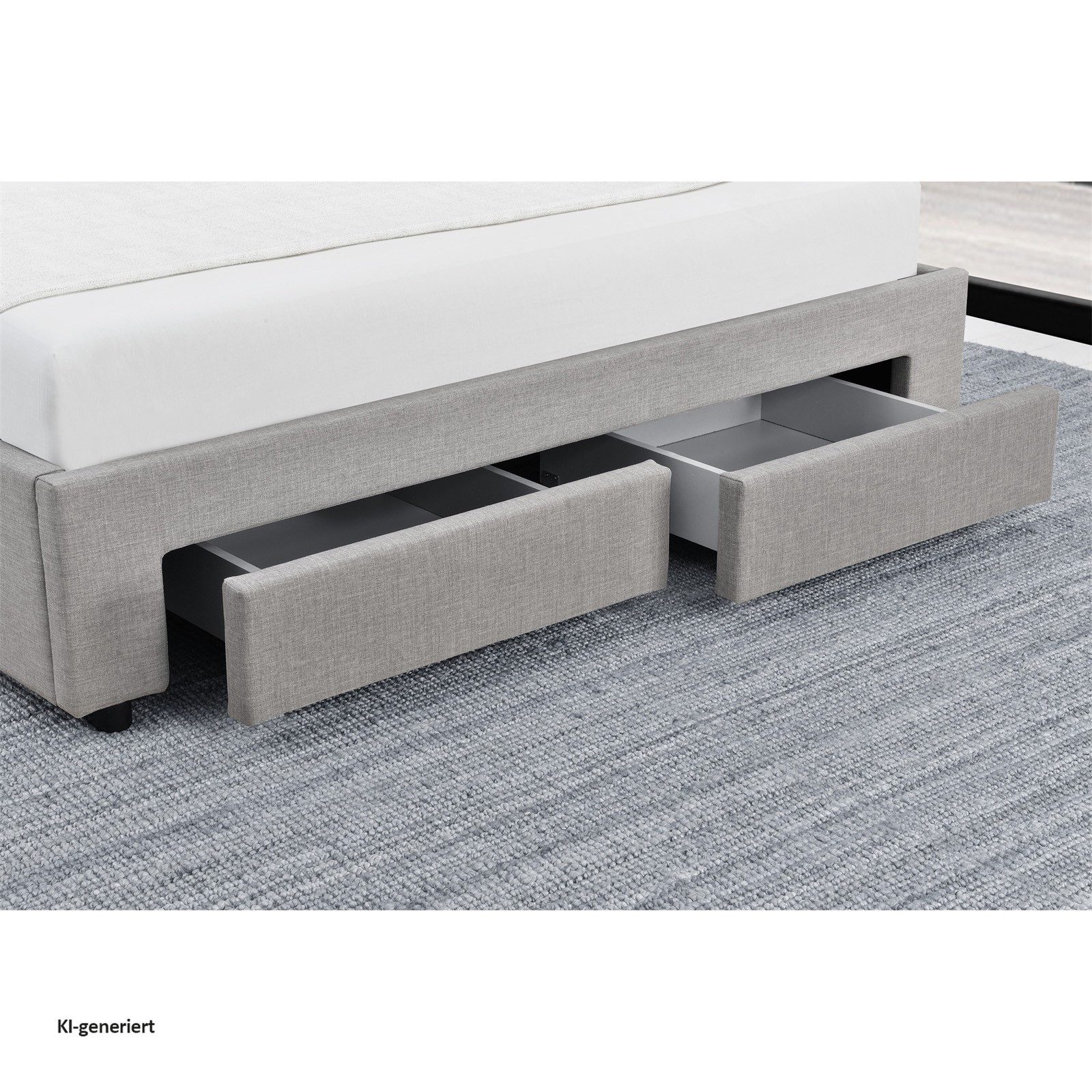 HTI-Living Bett Bett mit Stauraum 180 x 200 (1 Stück, 1-tlg., 1x Bett Claire 180 mit Lattenrost, ohne Matratze und Dekoration), Doppelbett mit Knopfsteppung – Bild 3 von 5