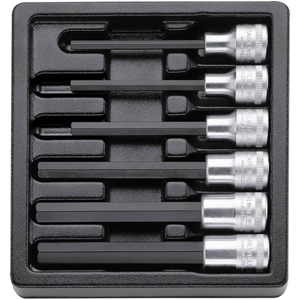 Stahlwille Bit- und Steckschlüsselset INHEX-Schraubendrehereinsätze-Satz 1/2″ 96838117