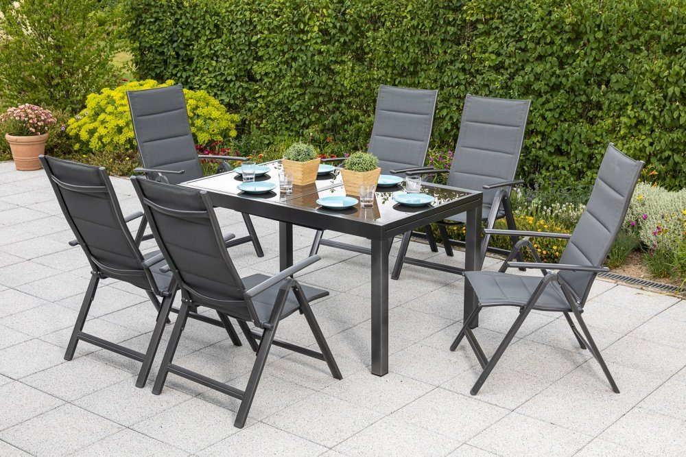 MERXX Garten-Essgruppe Taviano, (Set, Tisch, 6 günstig online kaufen