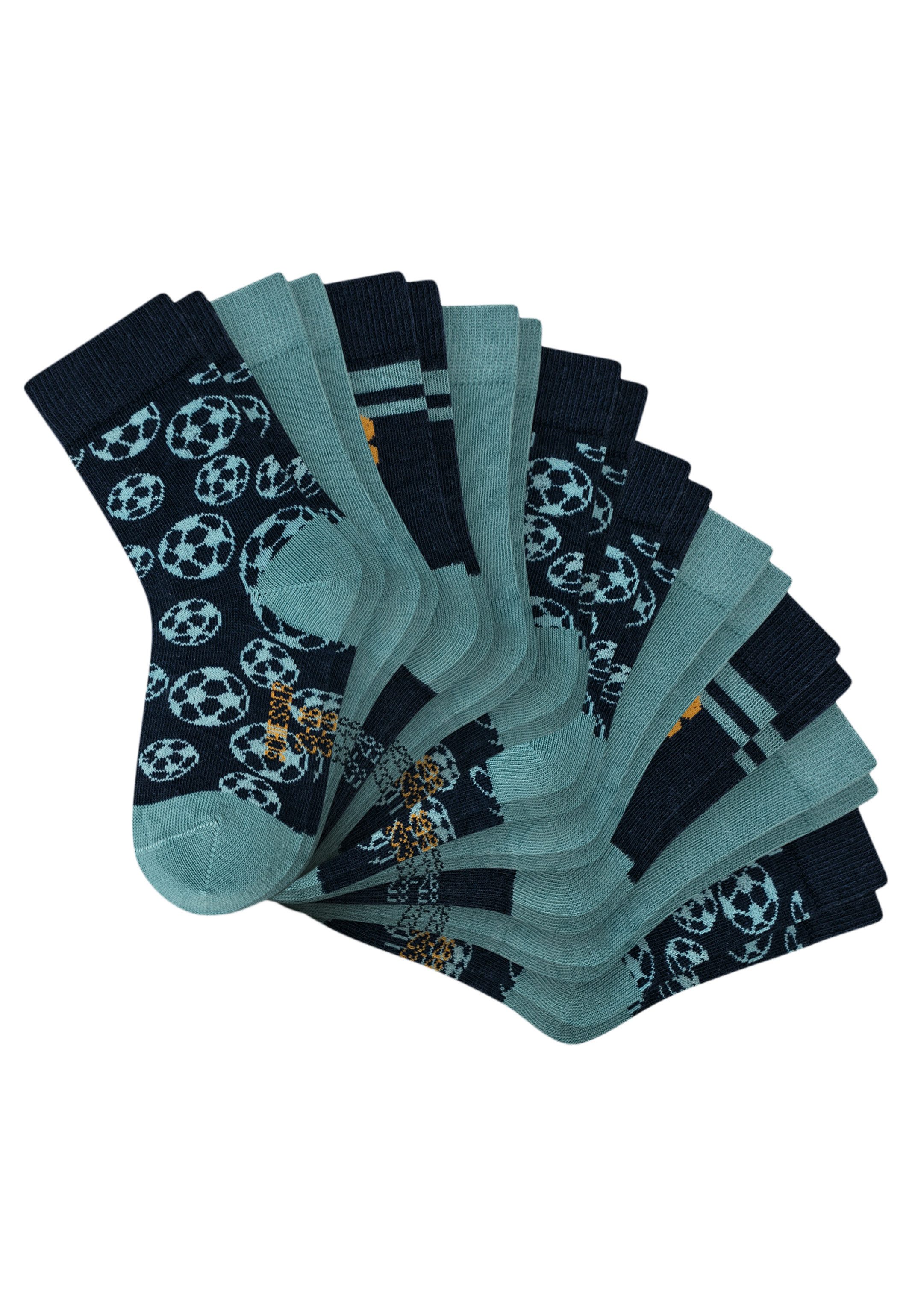Schiesser Langsocken 10er Pack Basic (Spar-Set, 10-Paar) Socken - Baumwolle - Atmungsaktiv - Angenehmer Tragekomfort
