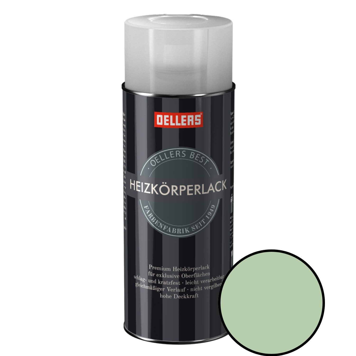 OELLERS Heizkörperlack Premium Sprühlack, 400 ml Heizkörperfarbe, Heizungslack, Heizungsfarbe