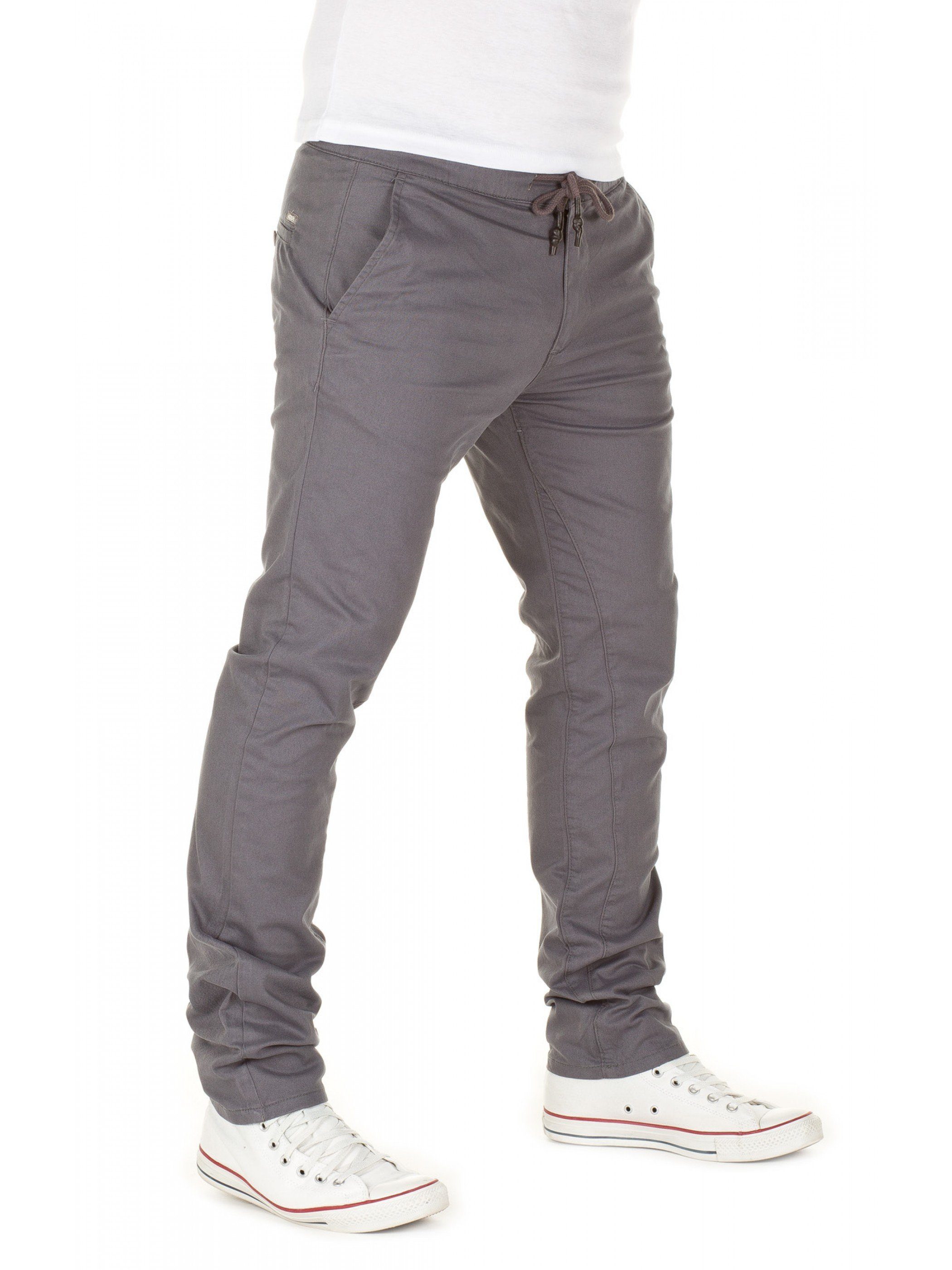 (3003) Chino Pants Yazubi Kordelzug Agron Chinos Grey mit