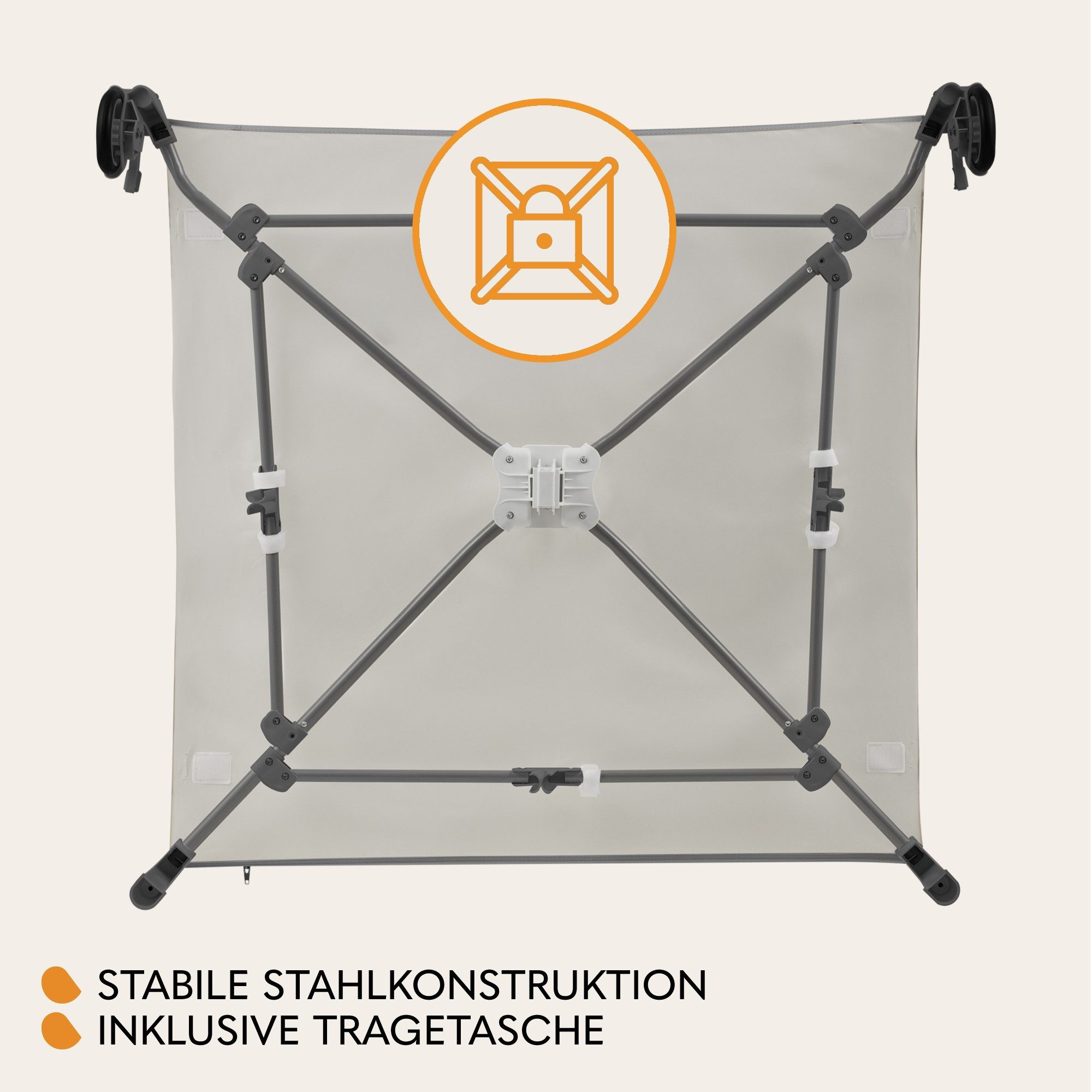 lionelo Laufgitter BONNIE (Set), Große Fläche, Seiteneingang, leicht klappbar, Transporttasche