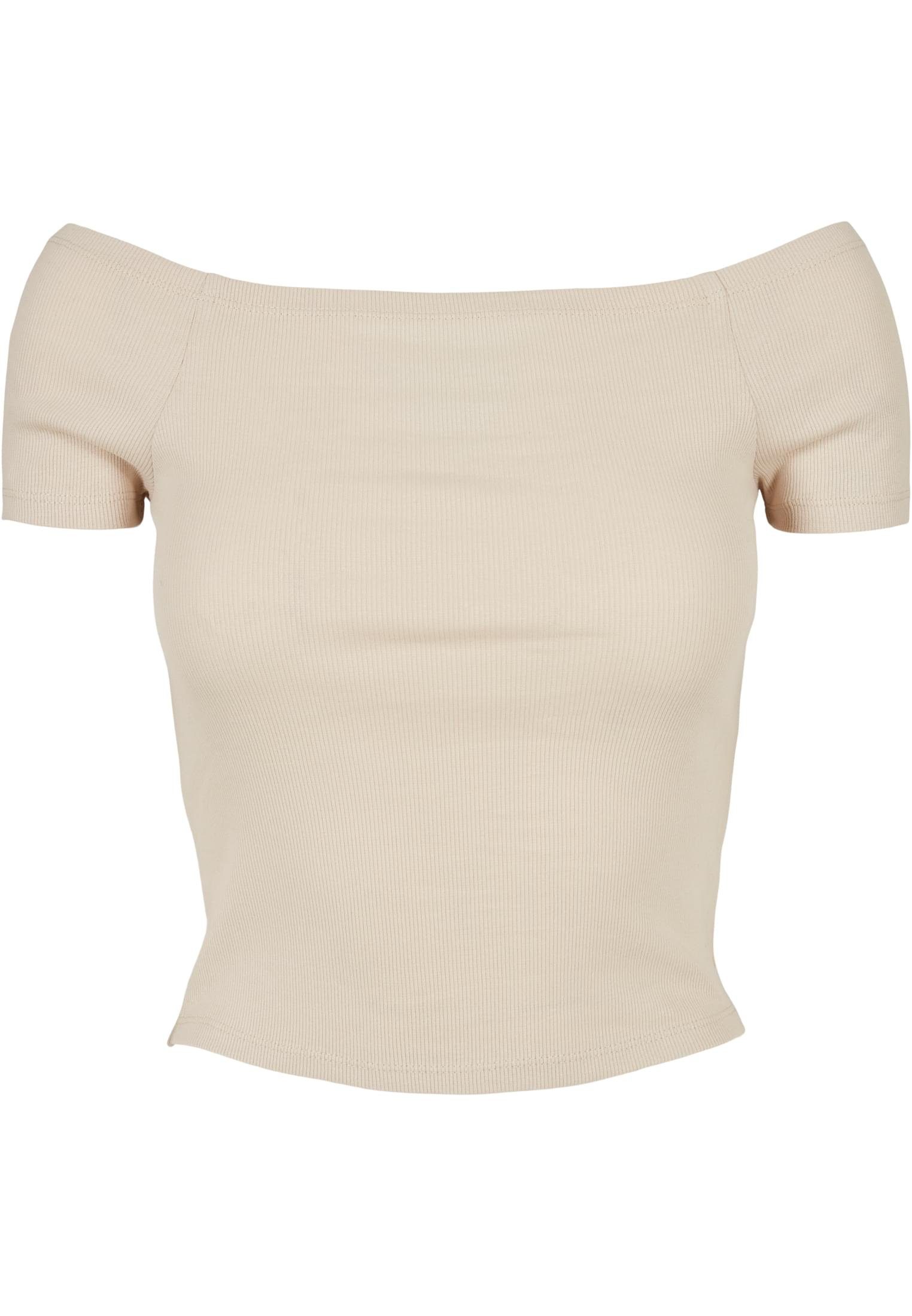 Damen T-Shirt (1-tlg) Ladies URBAN Tee softseagrass CLASSICS Rib Shoulder Off