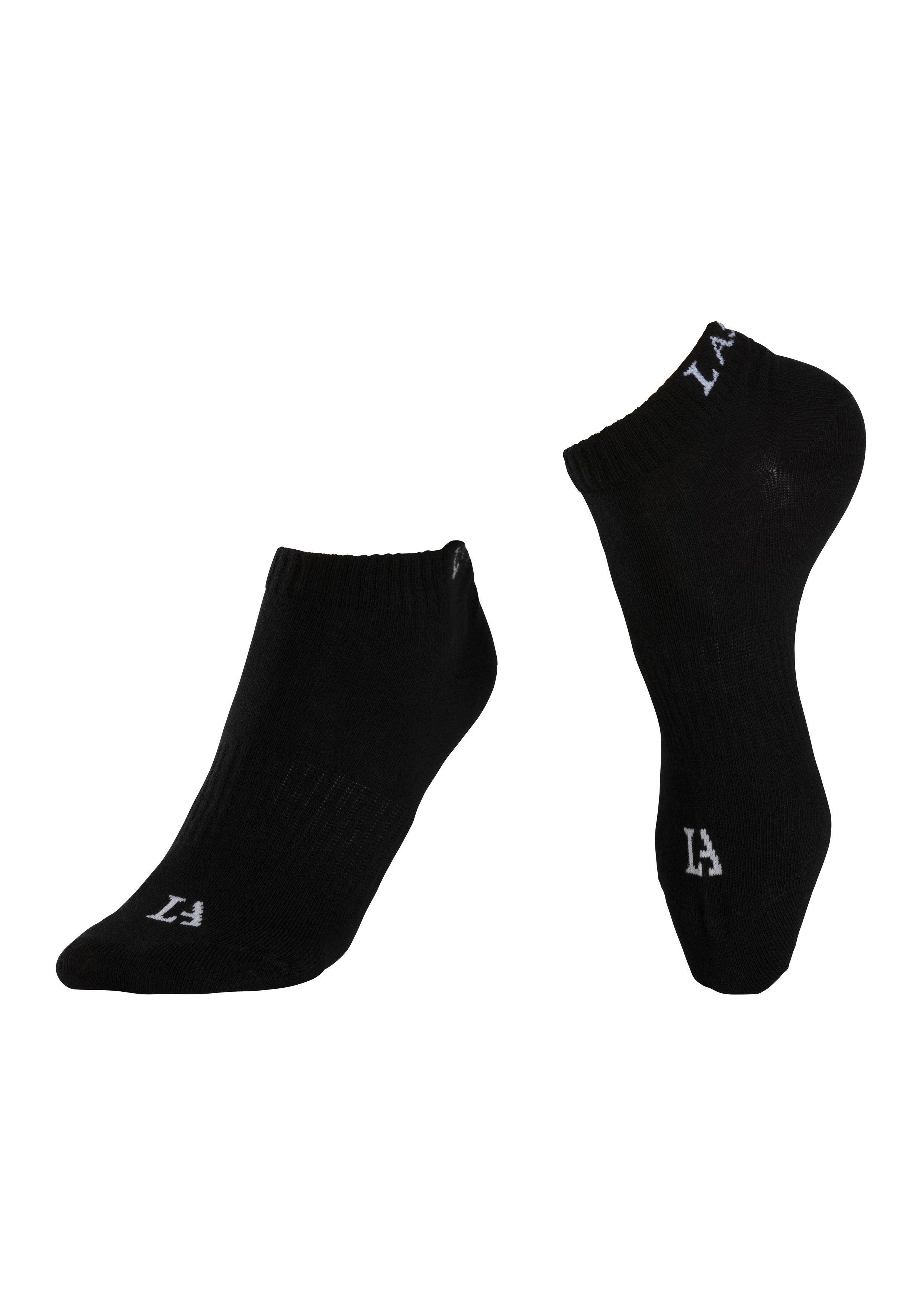 LASCANA ACTIVE Sneakersocken Damen Sportsocken, Kurzsocken ohne Frottee Laufsocken (Packung, 6-Paar, Gr. 35-38 bis 39-42) mit eingestricktem Marken Logo – Bild 5 von 5