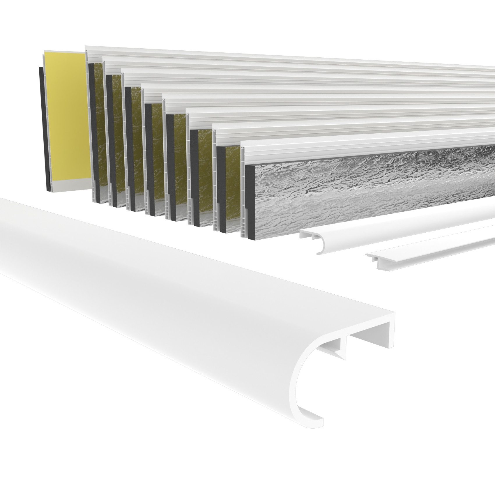Hexim Rollladenkastendämmung, (Rollladenkastendämmung PVC Rollladentraverse günstig online kaufen