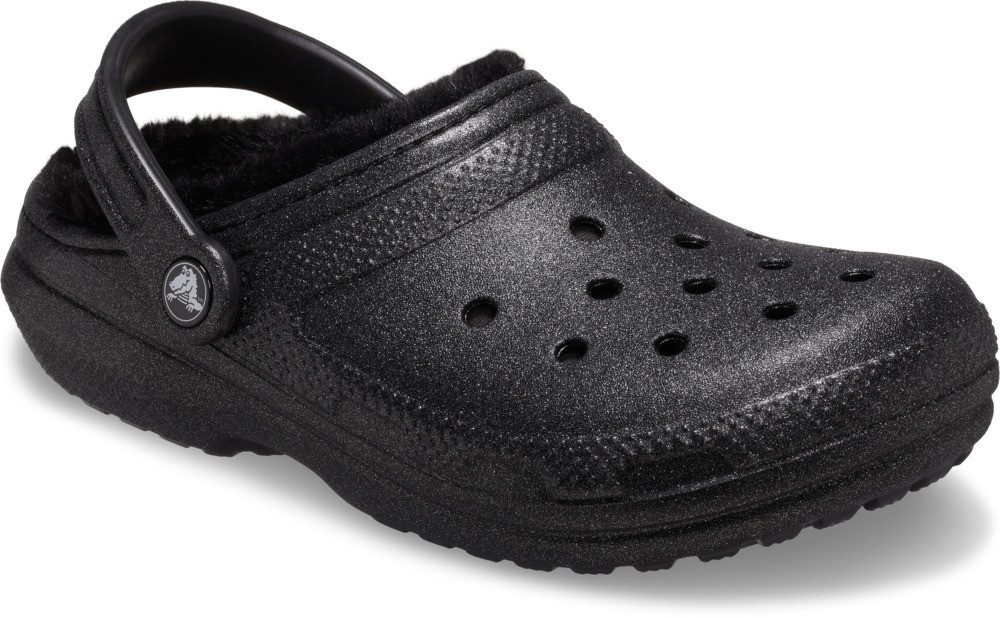 Crocs Classic Fuzz Lined Glitter Clog mit Lüftungsöffnungen günstig online kaufen
