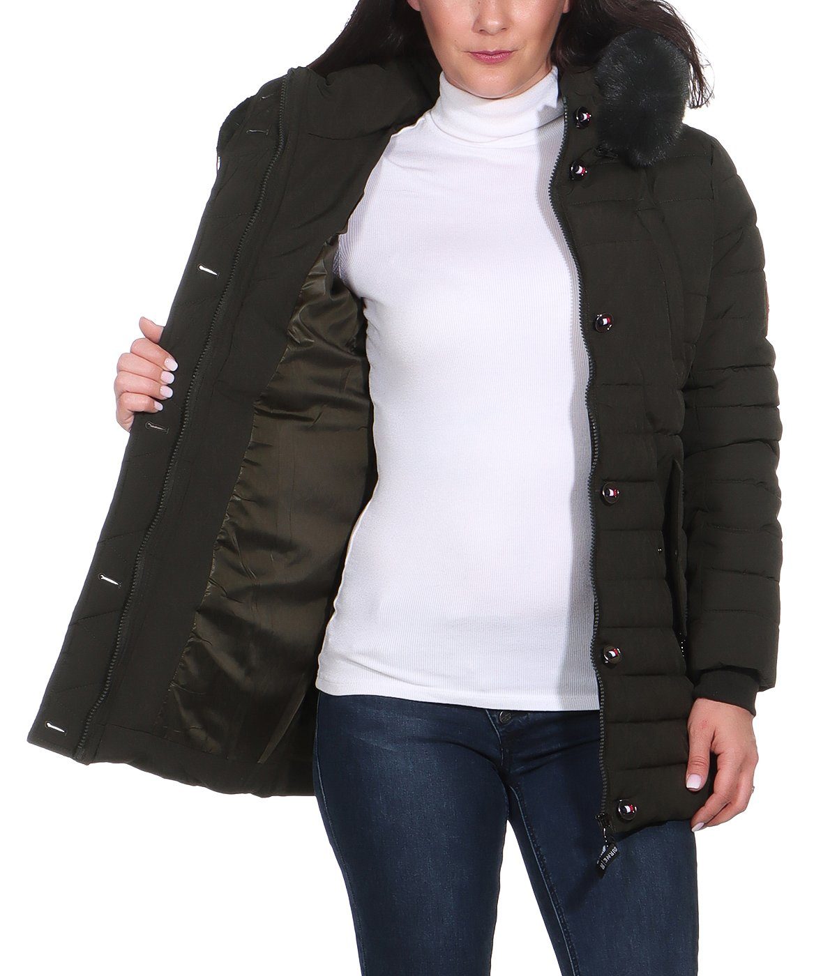 Aurela Damenmode Steppjacke Damen Outdoor Jacke günstig online kaufen