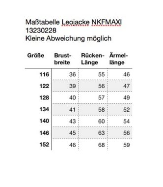 Name It Sommerjacke NKFMAXI JACKET LEO schlanker etwas längerer Schnitt