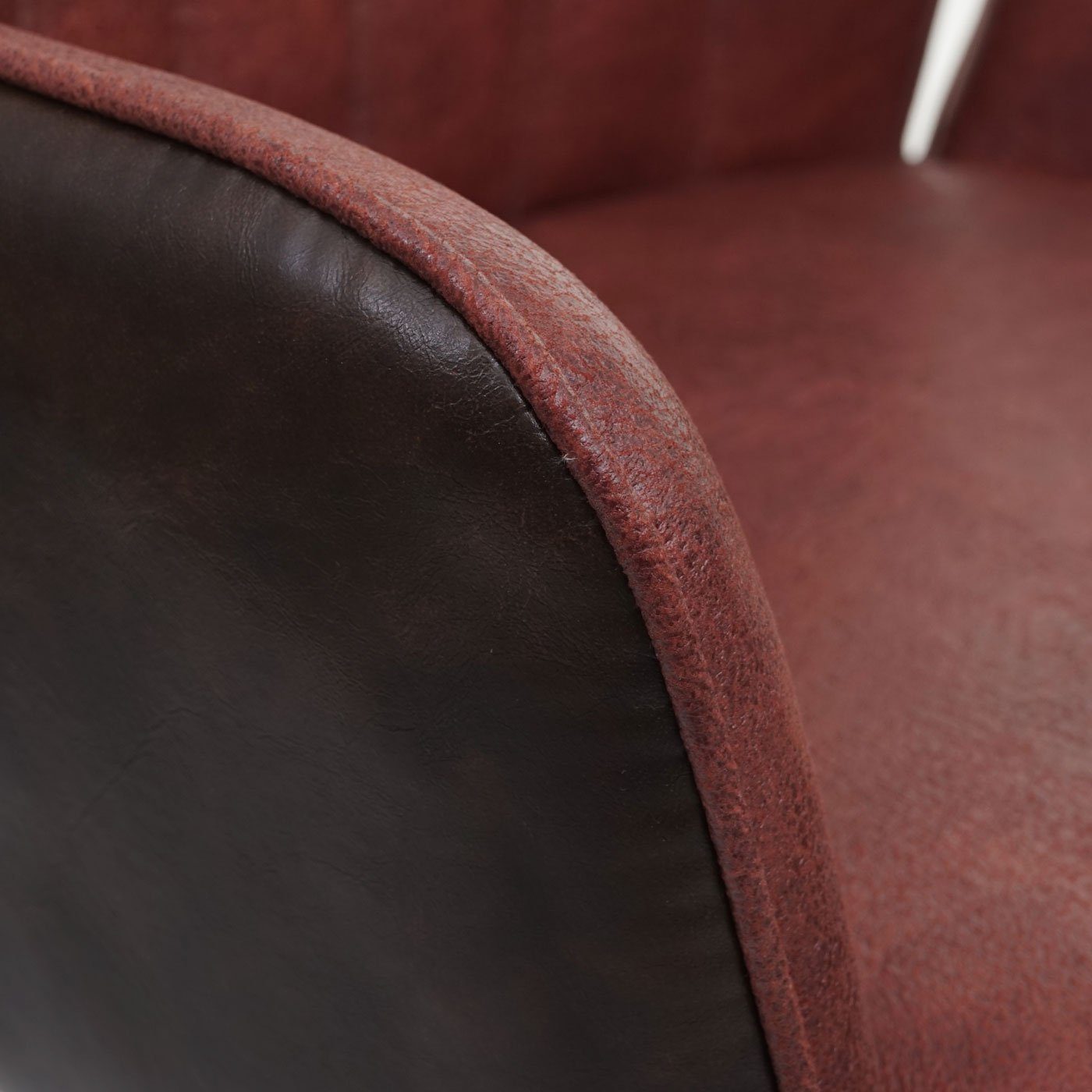 Esszimmerstuhl Sitz- (1er), inklusive MCW Rückenfläche, Wippfunktion, Fußbodenschoner und braun MCW-G73 | Abgerundete braun,dunkelbraun