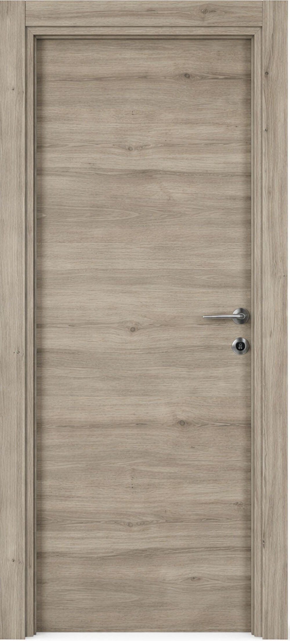 Xlmoebel Zimmertür Moderne braune Holz-Zimmertür mit feuchtigkeitsbeständigem Design, Made in Europa