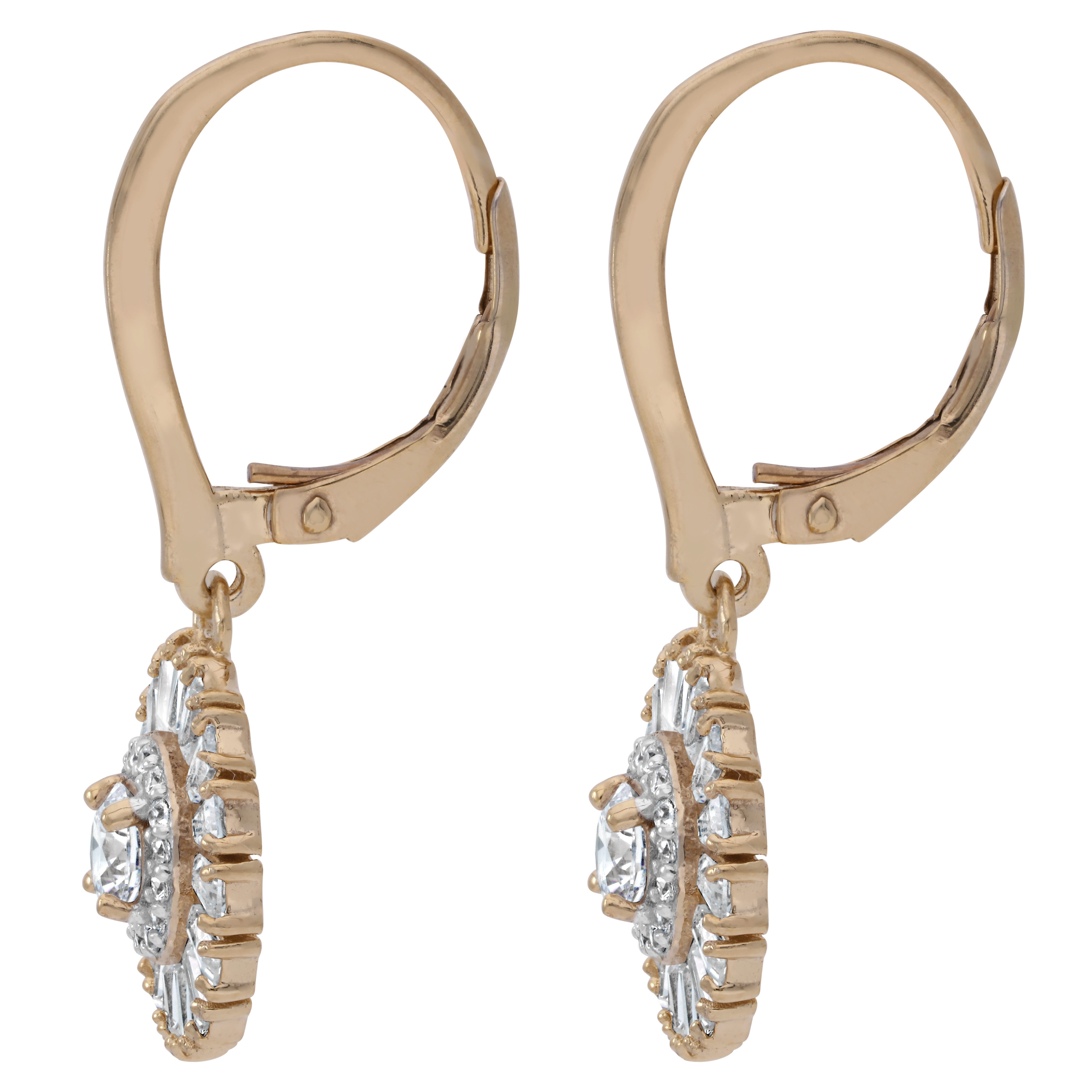 Firetti Paar Ohrhänger Schmuck Geschenk Silber 925 Ohrschmuck Ohrringe Sonne, mit Zirkonia (synth)