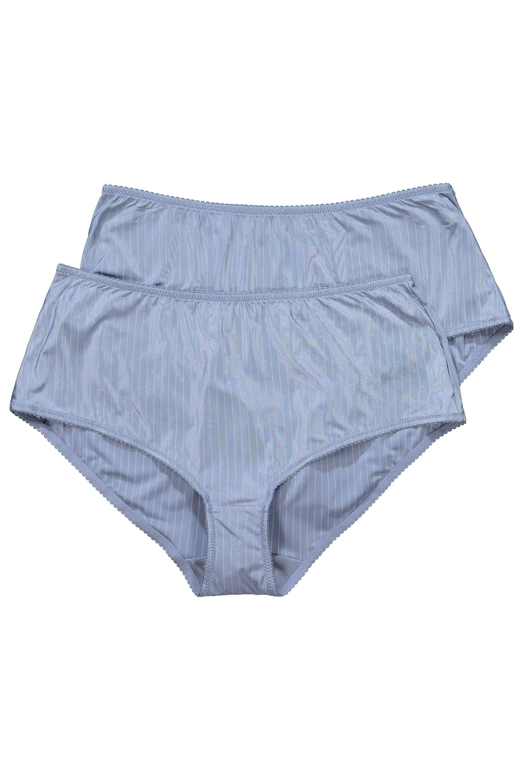Ulla Popken Midislip Midislips 2er-Pack Nadelstreifen (2-St)