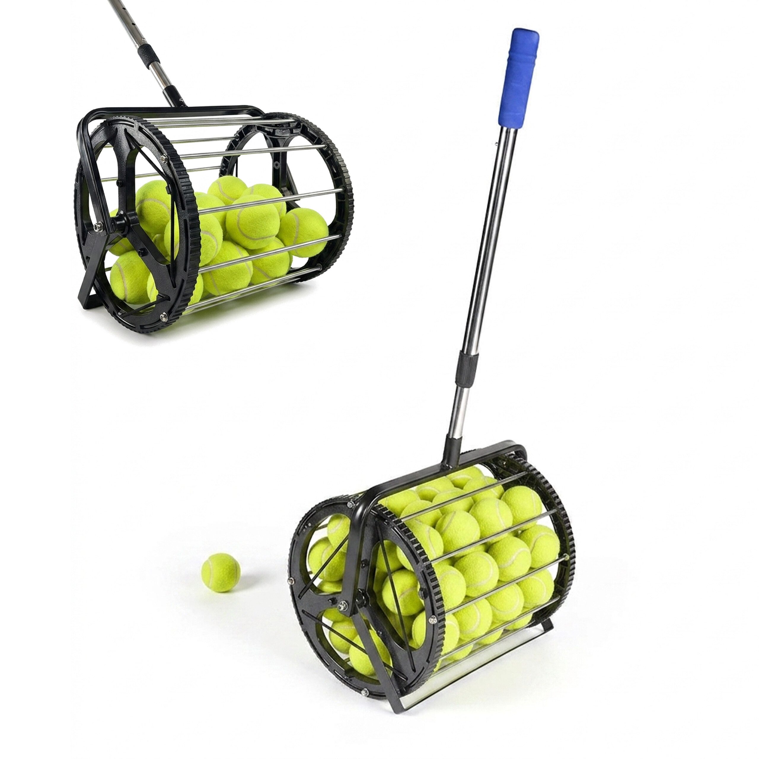 relaxdays Ballsammelröhre Tennisball Sammler Rollsammler, 1-St.