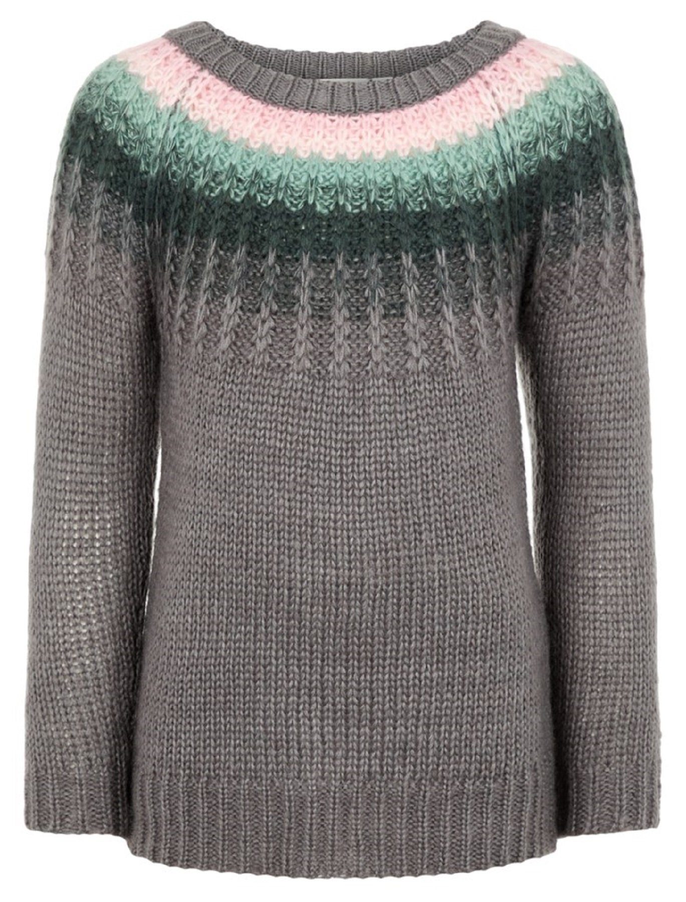 Name It Rundhalspullover Name It Mädchen Strickpullover mit langen Armen