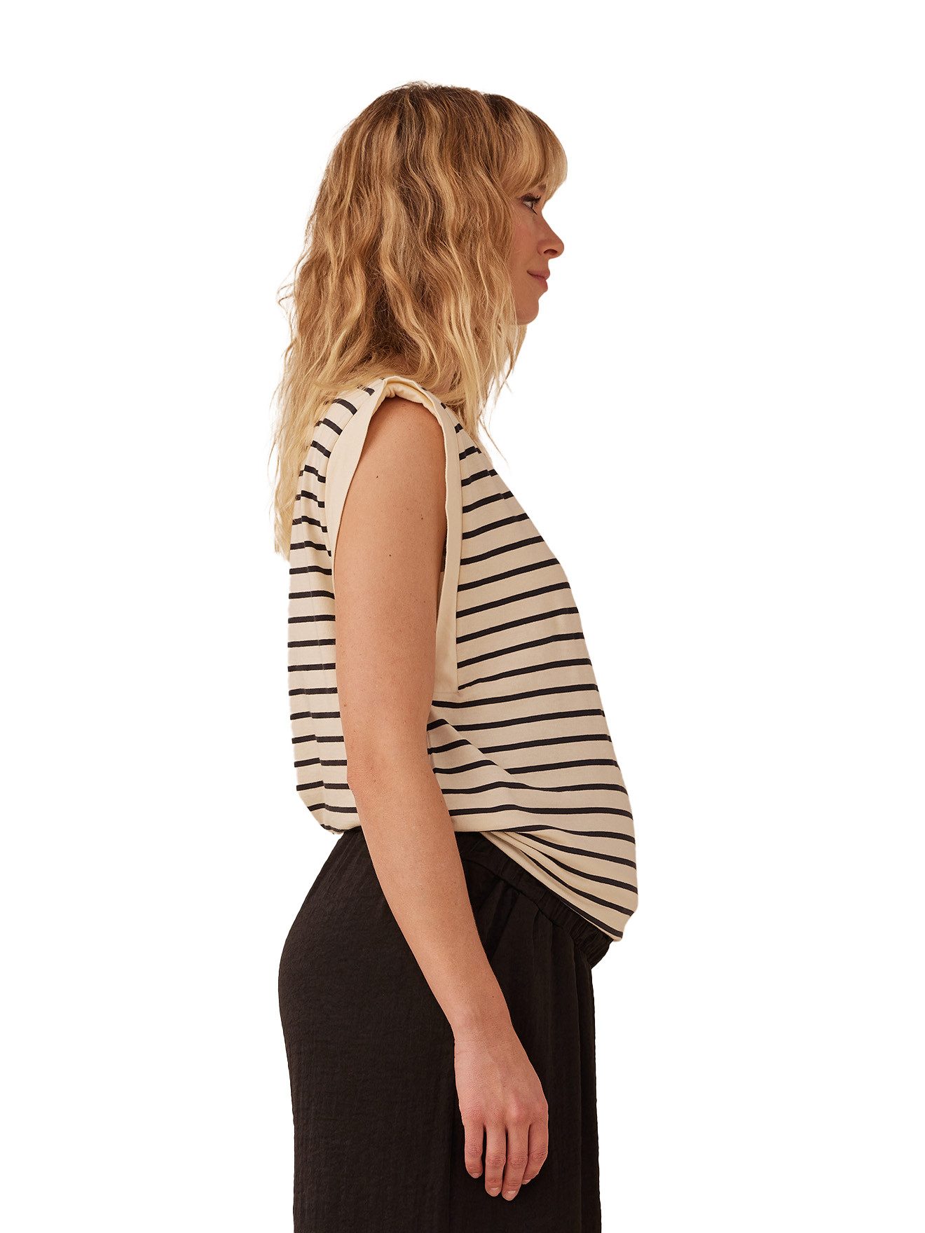 Envie de Fraise Umstandstop Umstands-Top mit Schulterpolstern