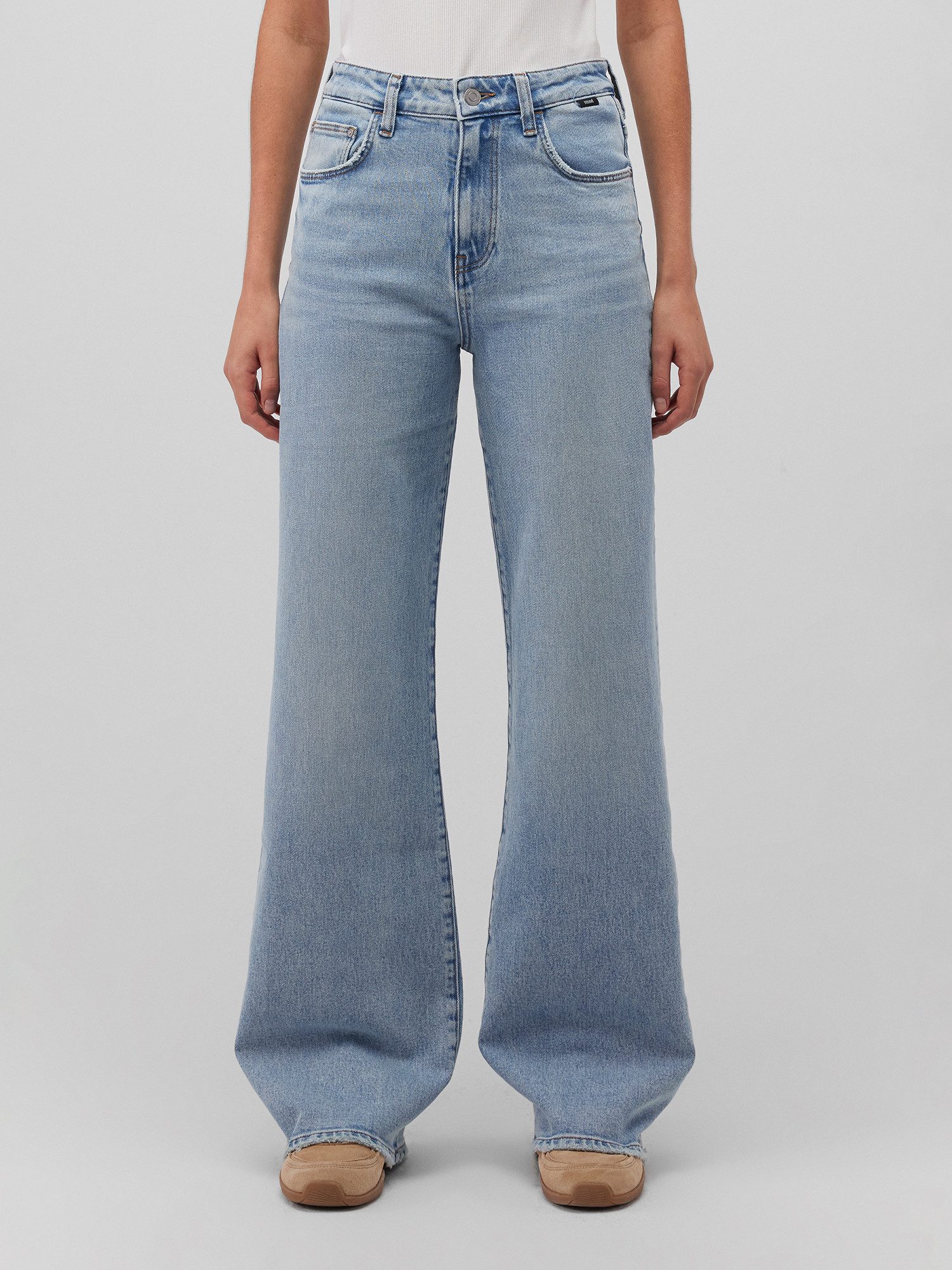 Mavi Boyfriend-Jeans Jeans Loose Fit High-Rise Wide Leg 5-Pocket MALIBU, mi günstig online kaufen