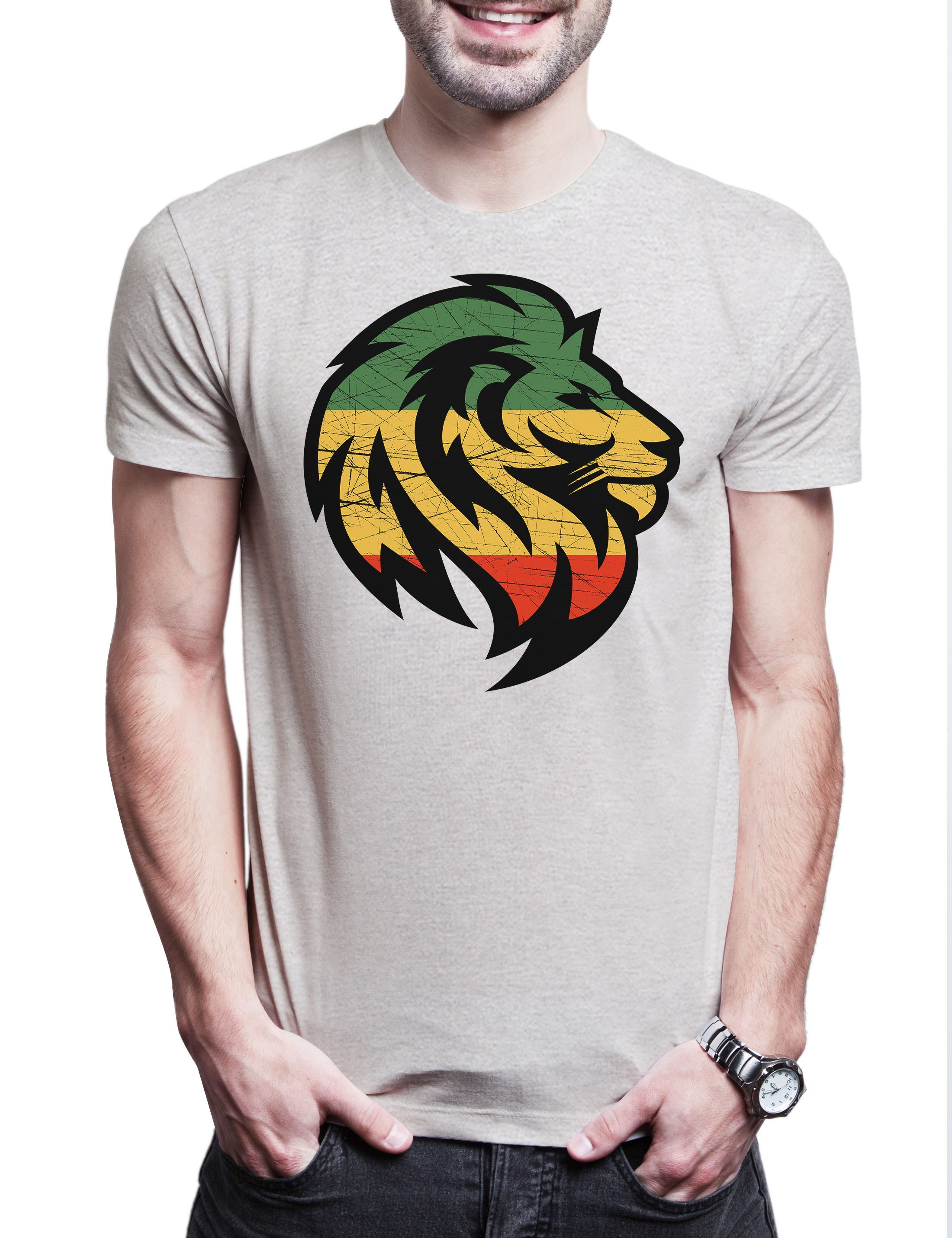 Urban Backwoods Print-Shirt Reggae Lion G Herren T-Shirt Reggae Reggaefari Jah Irie (1-tlg) Babylon Haile Selassie Jamaica