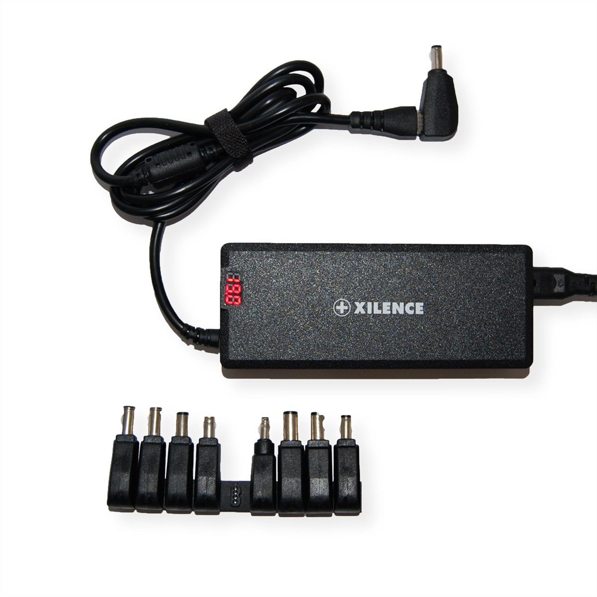 Xilence XM008 Universal Notebook Ladegerät, 9 Adapter, LED Anzeige, 75W Notebook-Netzteil